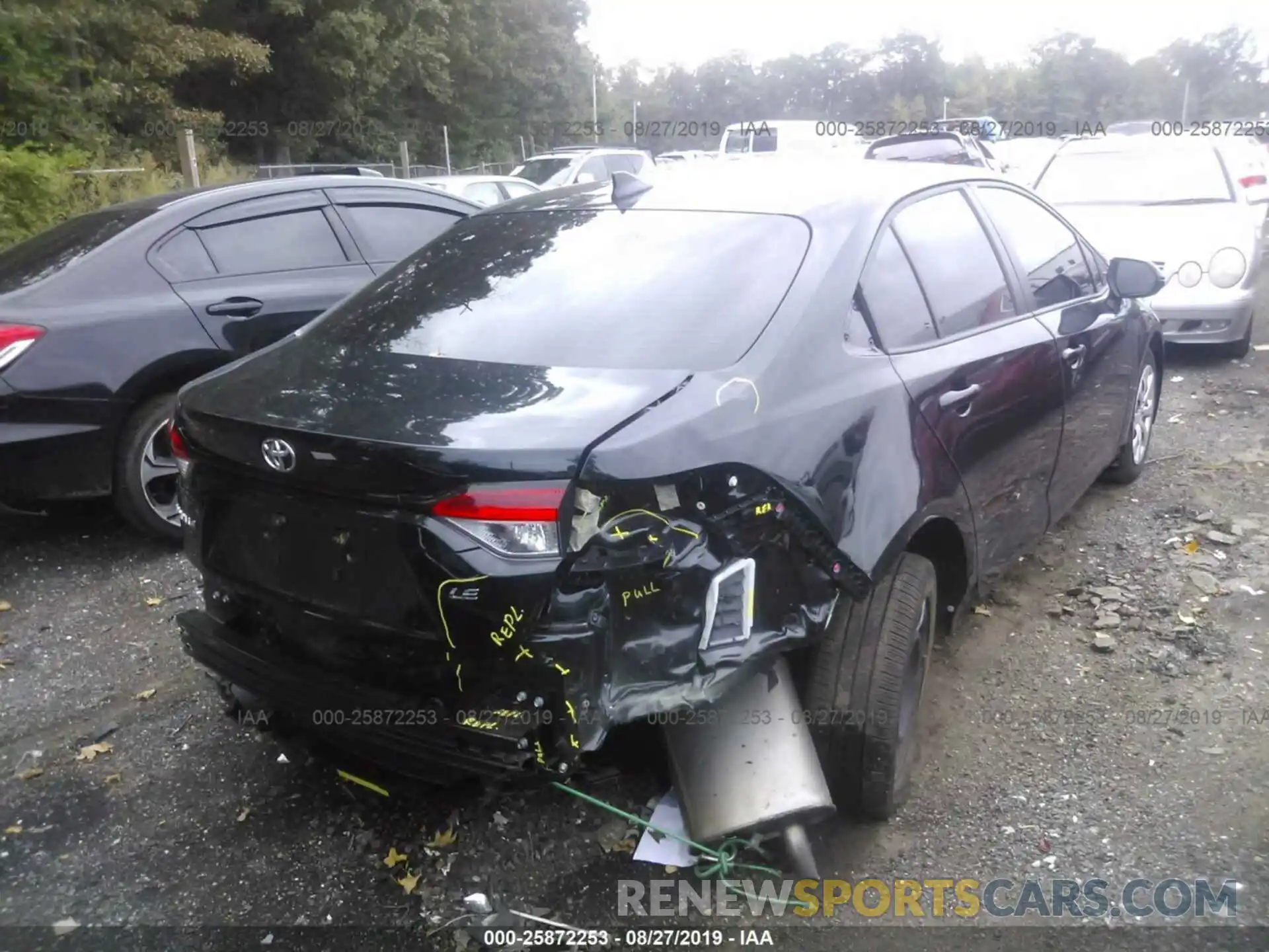 4 Photograph of a damaged car JTDEPRAE1LJ002855 TOYOTA COROLLA 2020