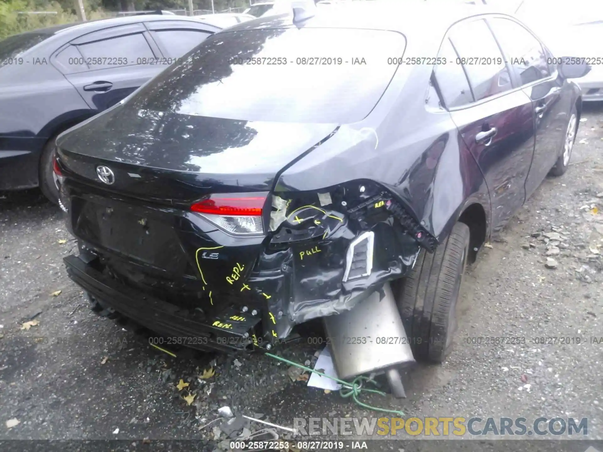 6 Photograph of a damaged car JTDEPRAE1LJ002855 TOYOTA COROLLA 2020