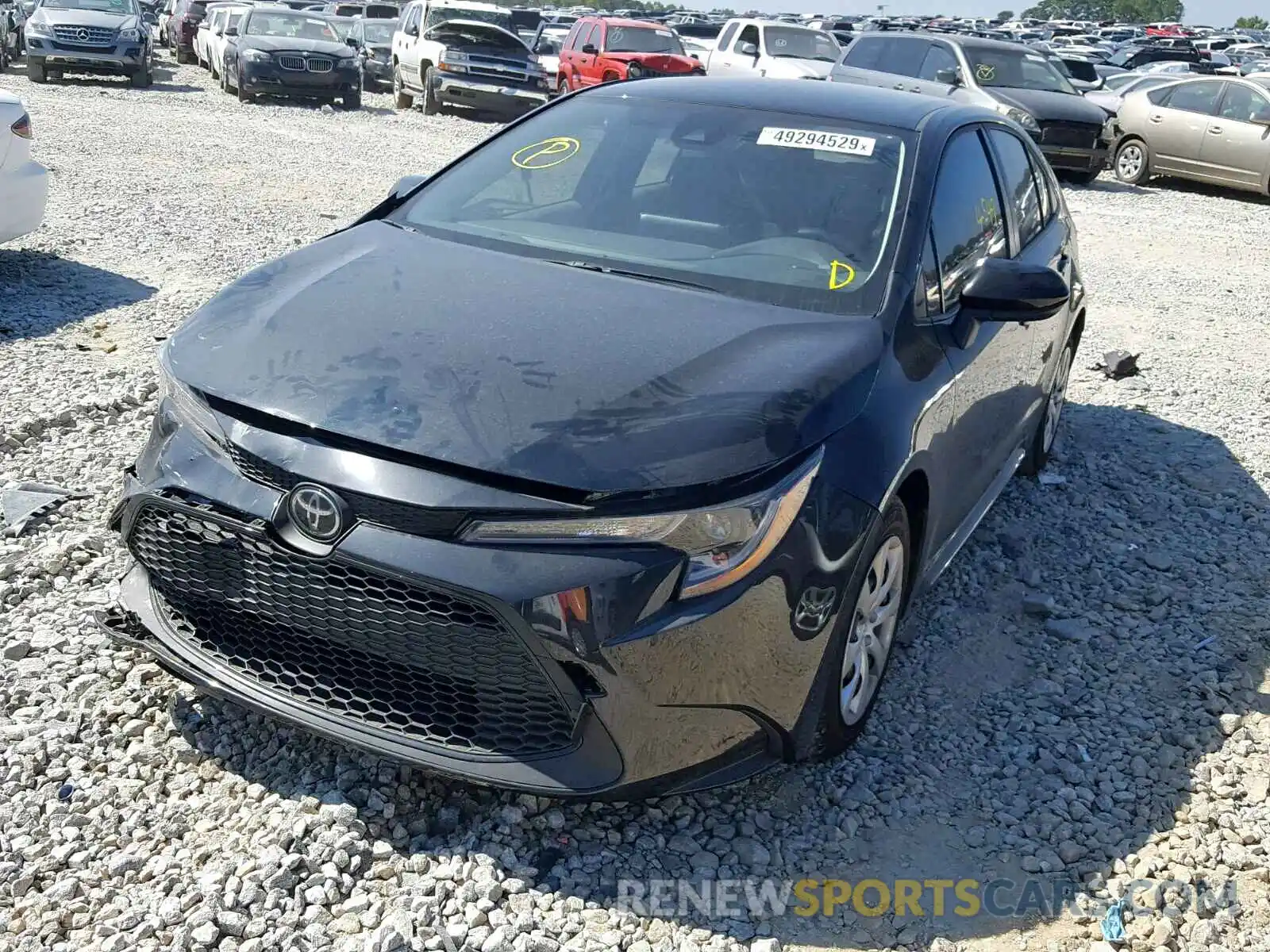 2 Photograph of a damaged car JTDEPRAE1LJ003486 TOYOTA COROLLA 2020