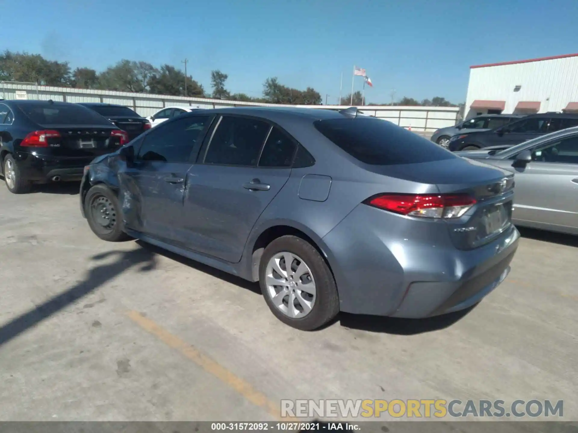 3 Photograph of a damaged car JTDEPRAE1LJ003603 TOYOTA COROLLA 2020