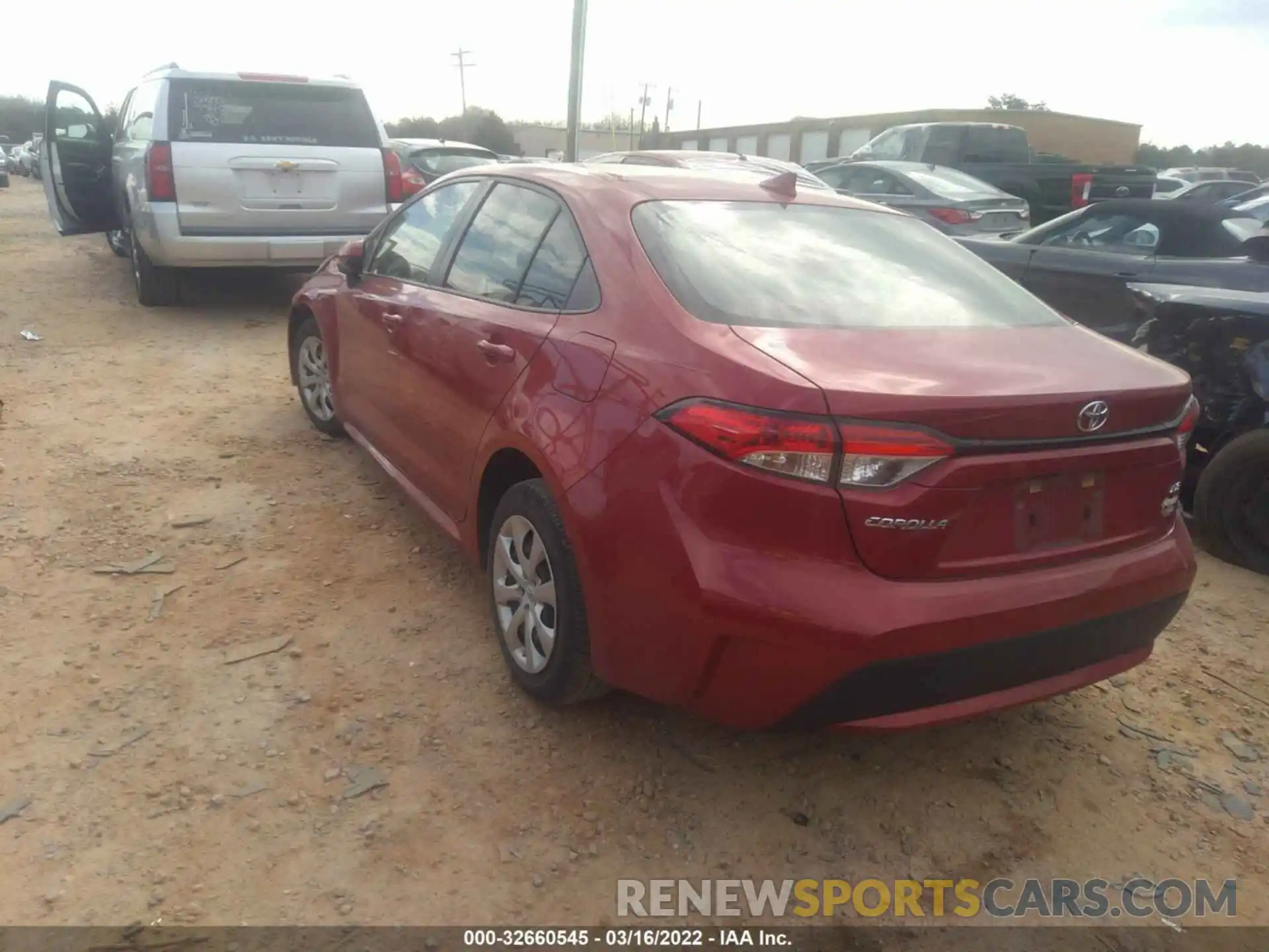 3 Photograph of a damaged car JTDEPRAE1LJ003780 TOYOTA COROLLA 2020