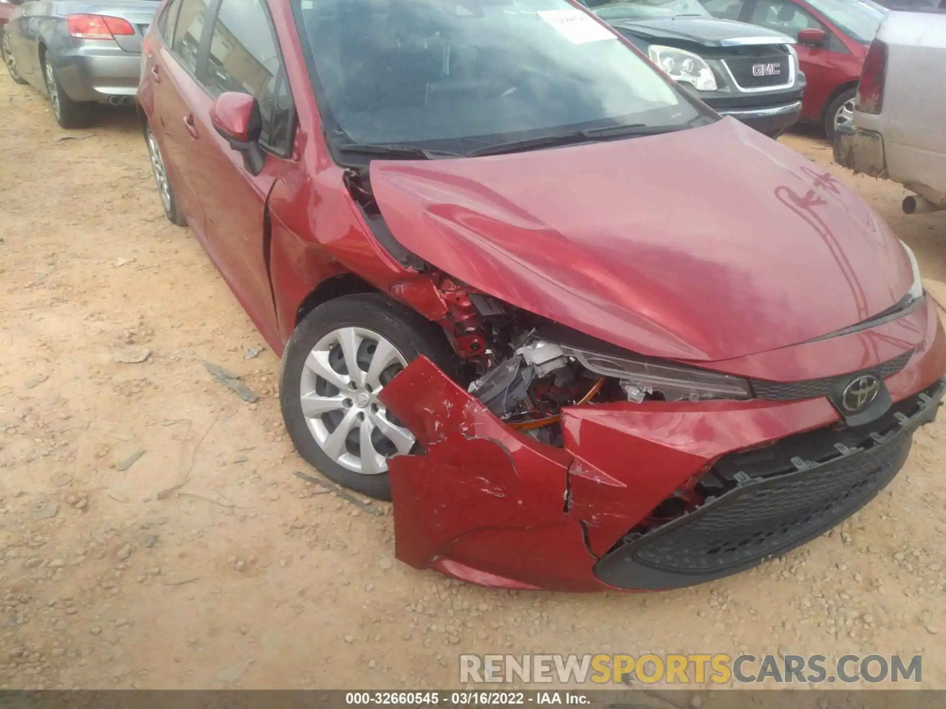 6 Photograph of a damaged car JTDEPRAE1LJ003780 TOYOTA COROLLA 2020