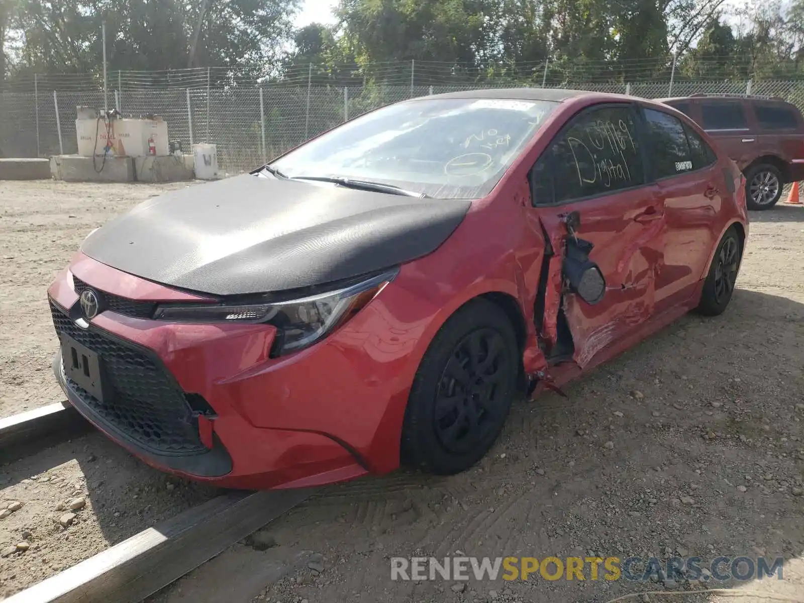 2 Photograph of a damaged car JTDEPRAE1LJ005559 TOYOTA COROLLA 2020