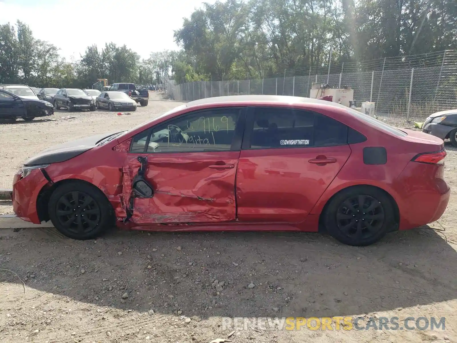 9 Photograph of a damaged car JTDEPRAE1LJ005559 TOYOTA COROLLA 2020