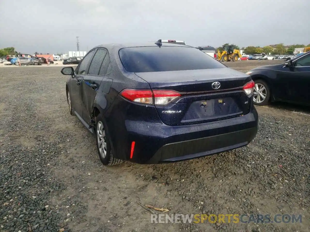 3 Photograph of a damaged car JTDEPRAE1LJ005819 TOYOTA COROLLA 2020