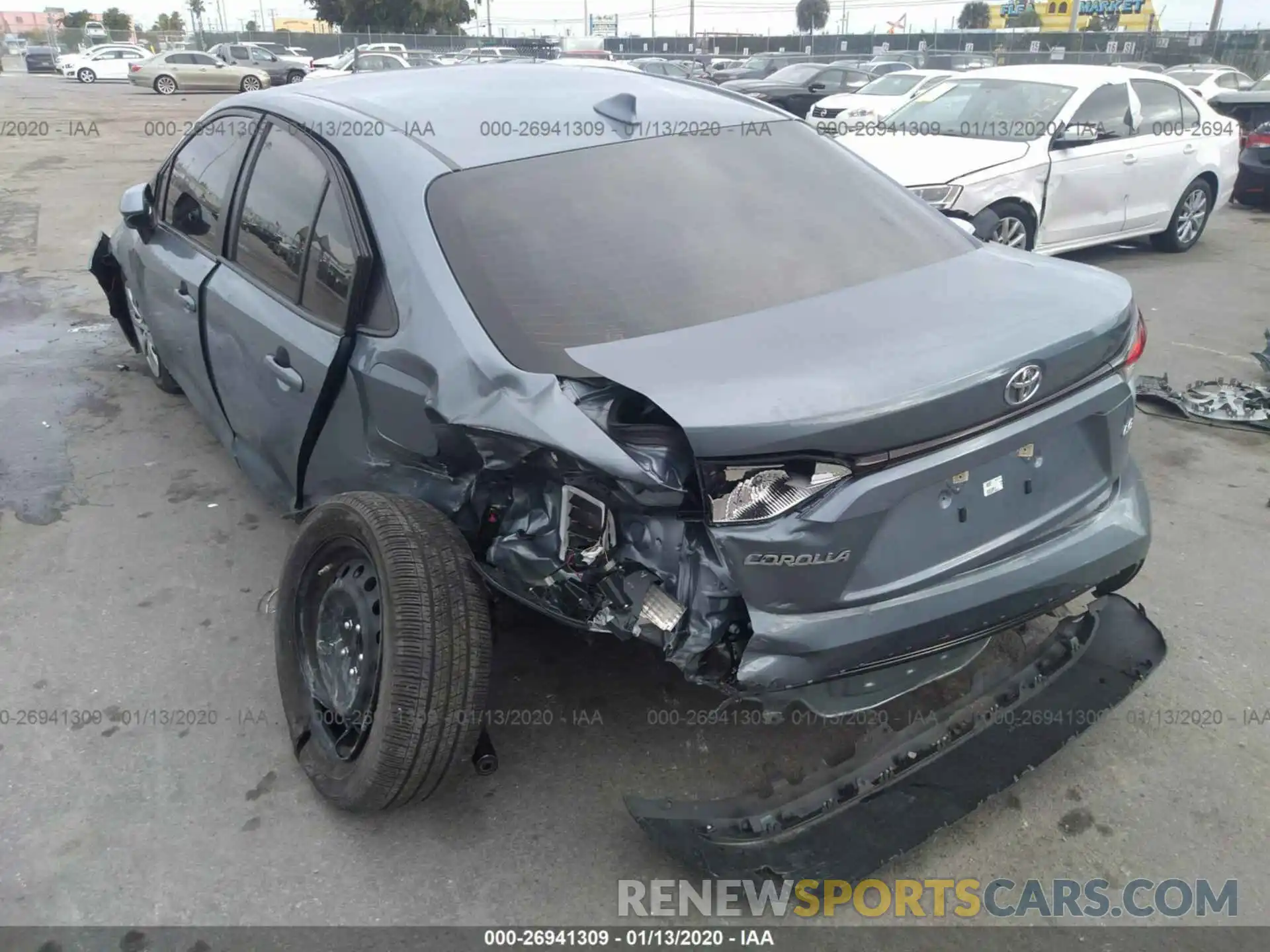 6 Photograph of a damaged car JTDEPRAE1LJ006307 TOYOTA COROLLA 2020