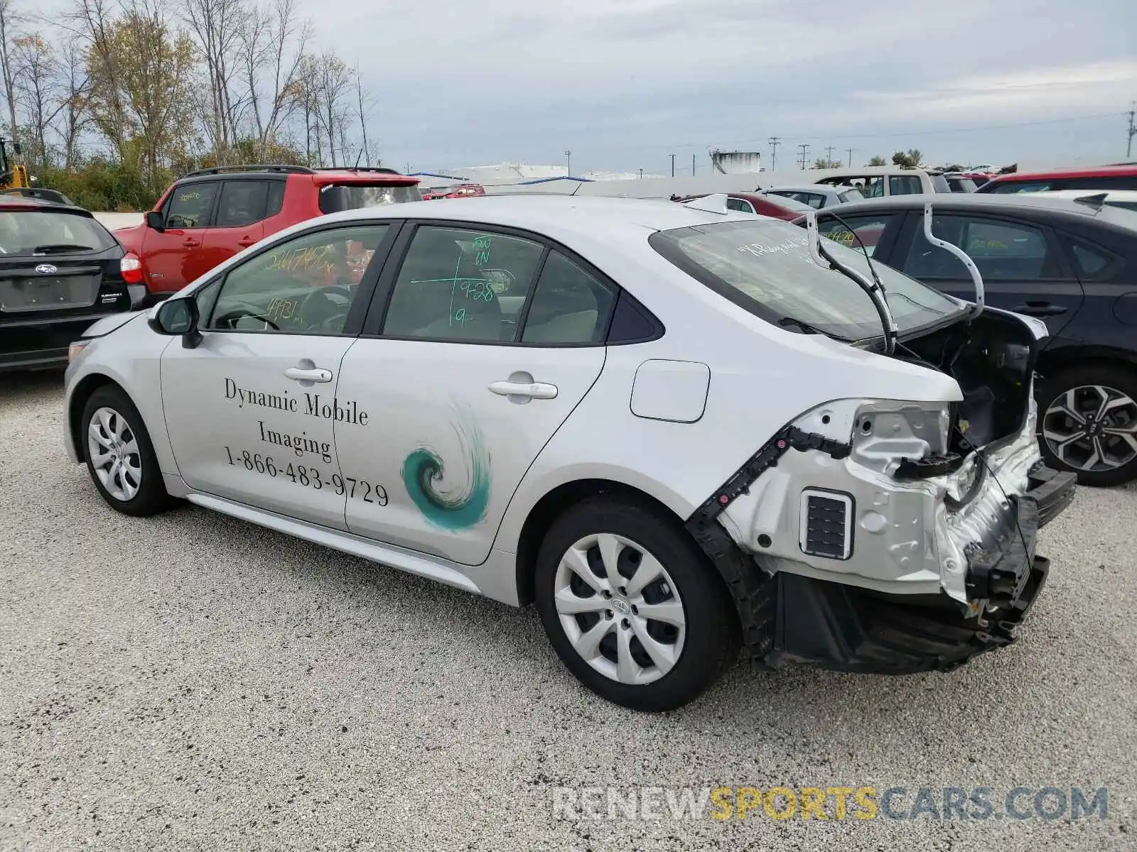 3 Photograph of a damaged car JTDEPRAE1LJ006453 TOYOTA COROLLA 2020