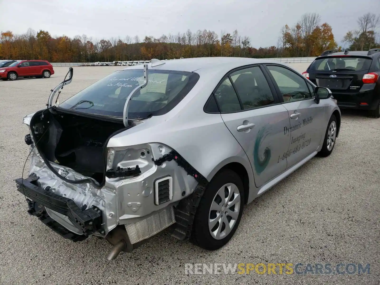 4 Photograph of a damaged car JTDEPRAE1LJ006453 TOYOTA COROLLA 2020