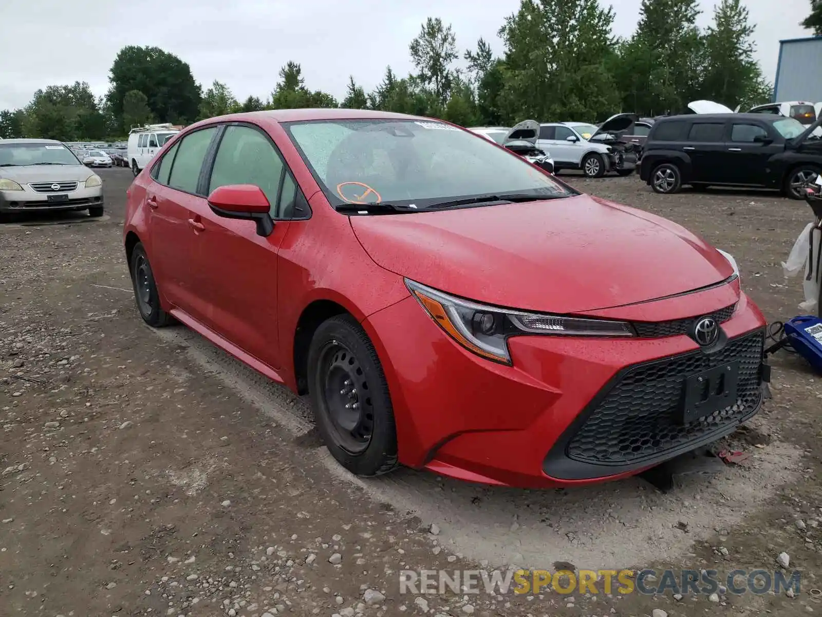 1 Photograph of a damaged car JTDEPRAE1LJ007120 TOYOTA COROLLA 2020