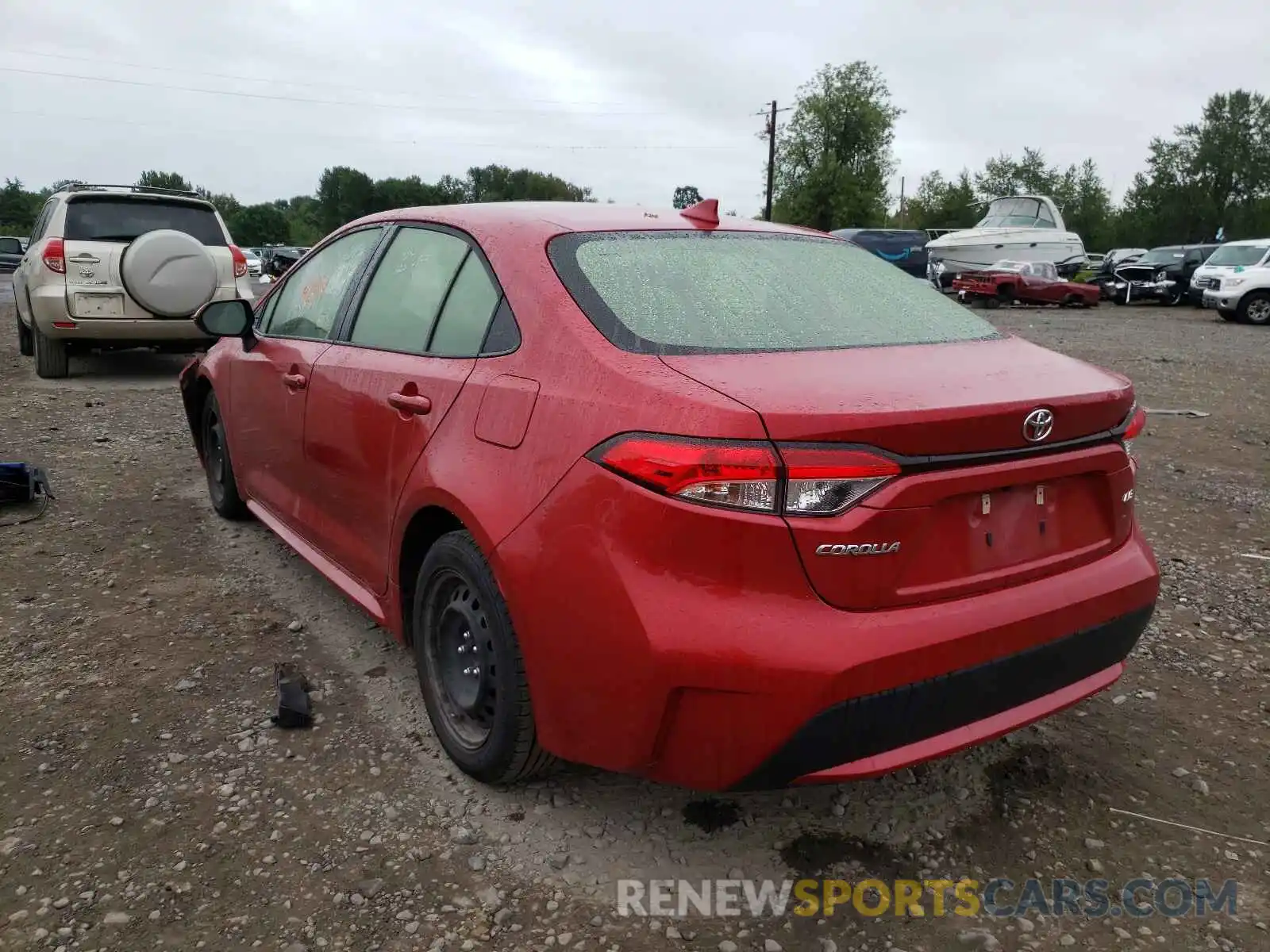 3 Photograph of a damaged car JTDEPRAE1LJ007120 TOYOTA COROLLA 2020