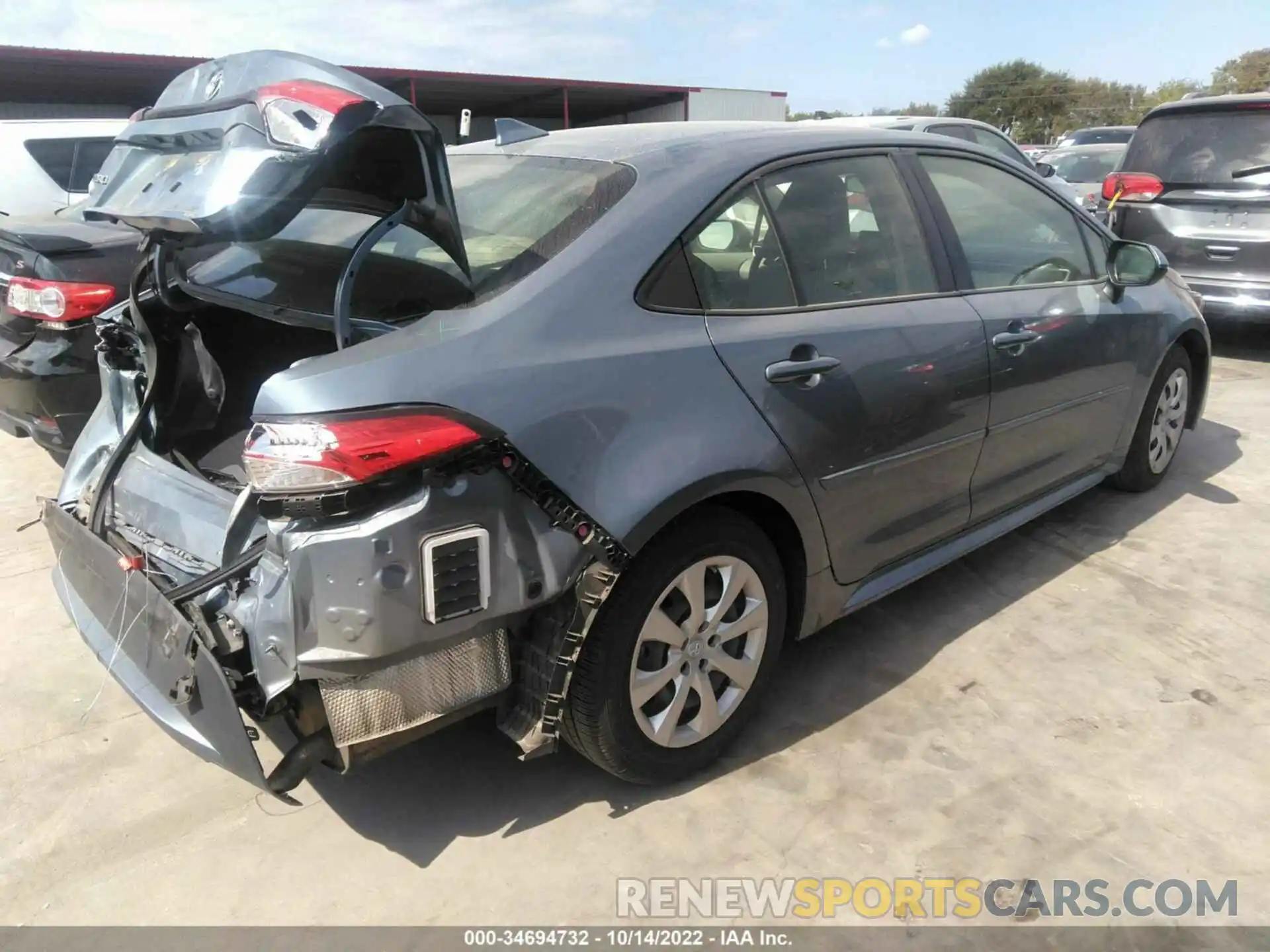 4 Photograph of a damaged car JTDEPRAE1LJ007201 TOYOTA COROLLA 2020