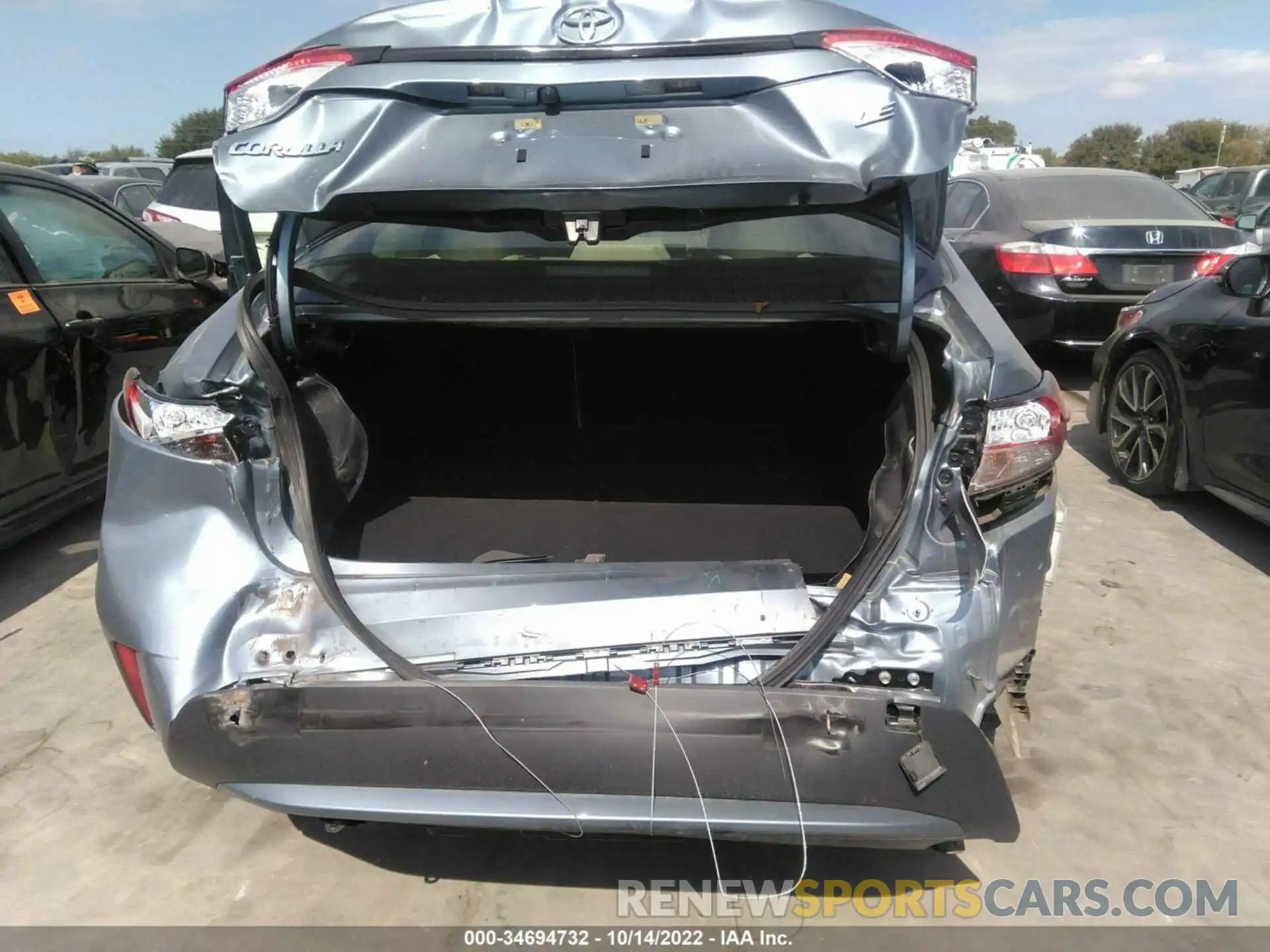 6 Photograph of a damaged car JTDEPRAE1LJ007201 TOYOTA COROLLA 2020