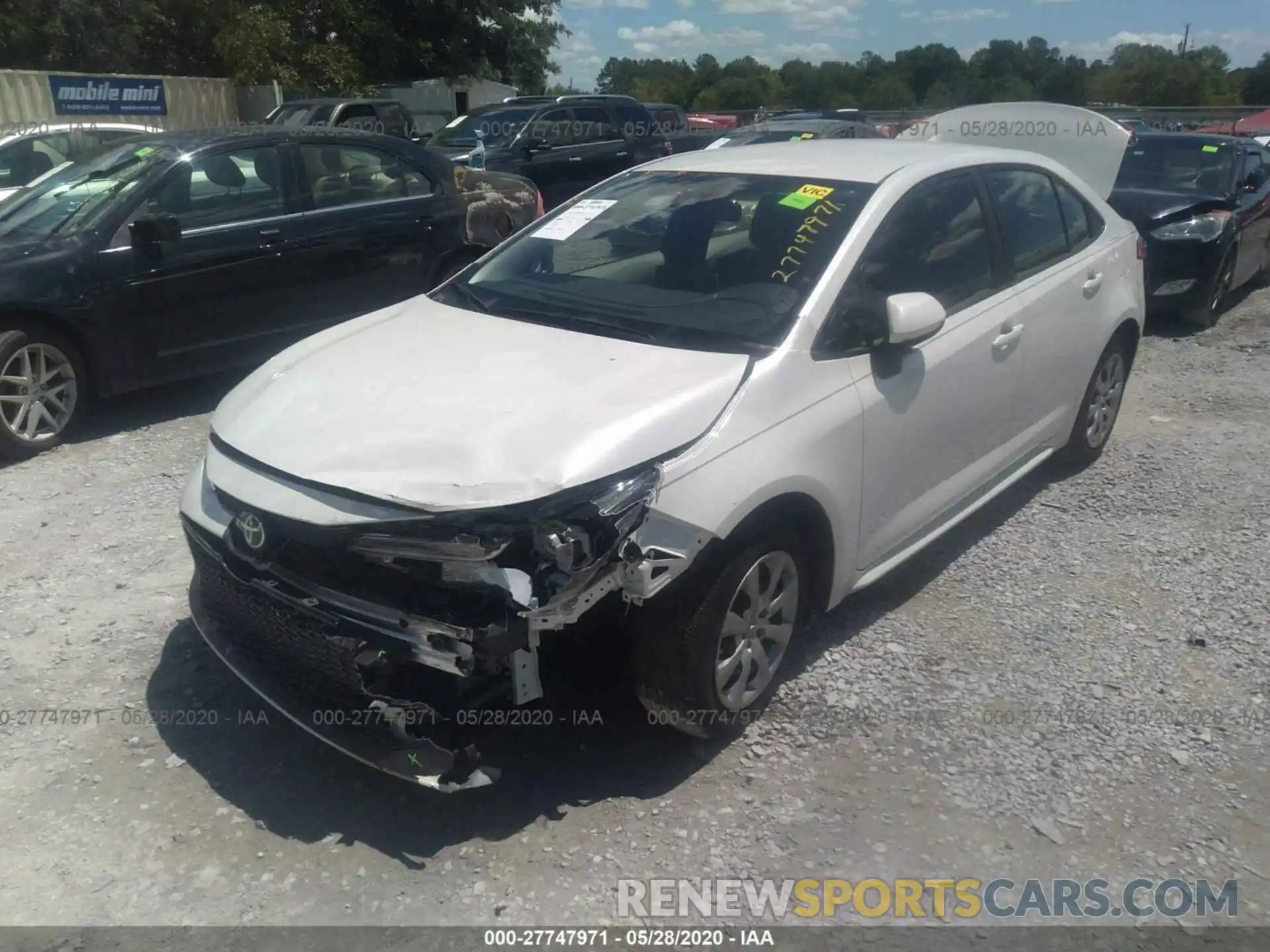 2 Photograph of a damaged car JTDEPRAE1LJ007277 TOYOTA COROLLA 2020