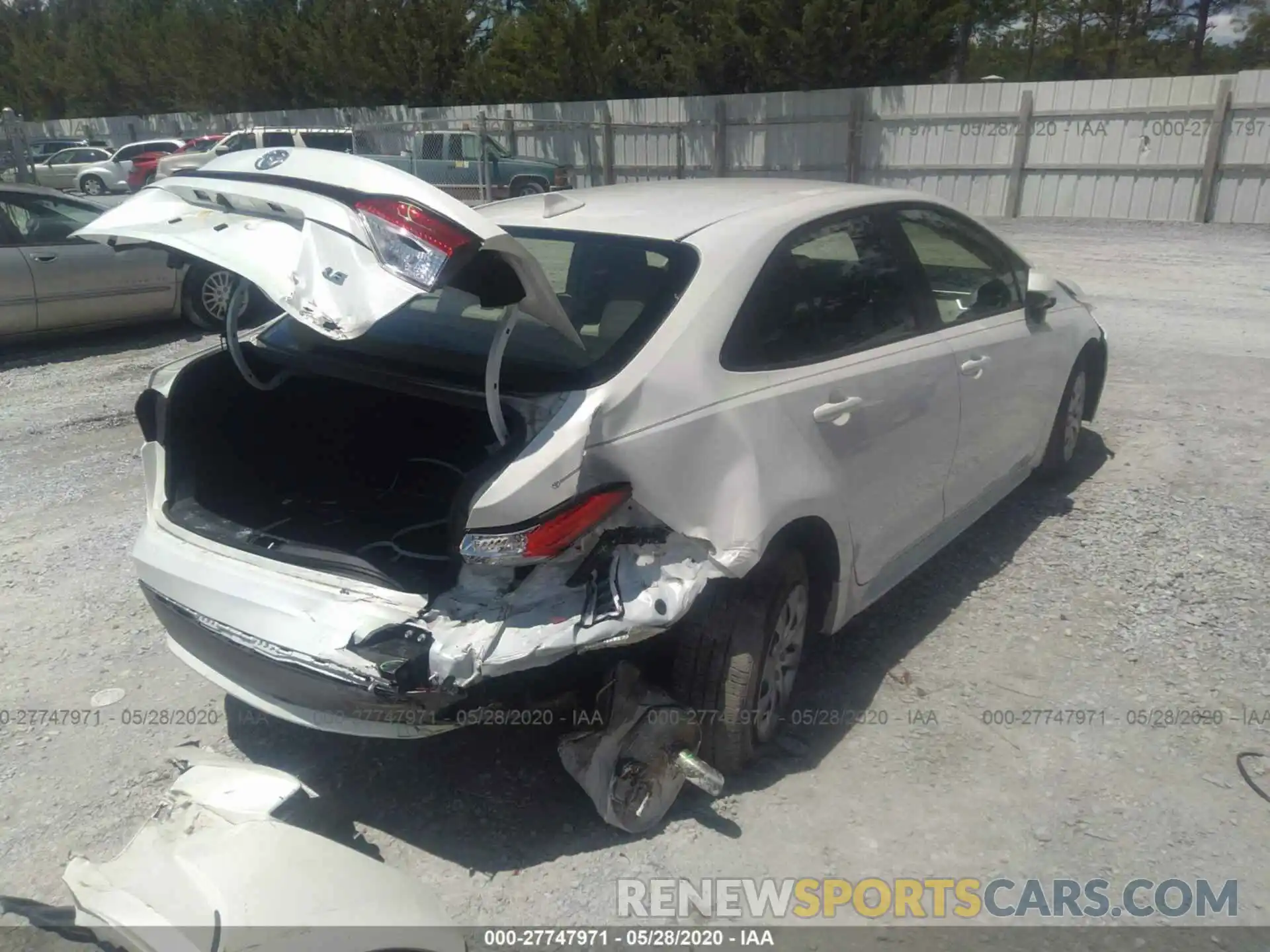 4 Фотография поврежденного автомобиля JTDEPRAE1LJ007277 TOYOTA COROLLA 2020