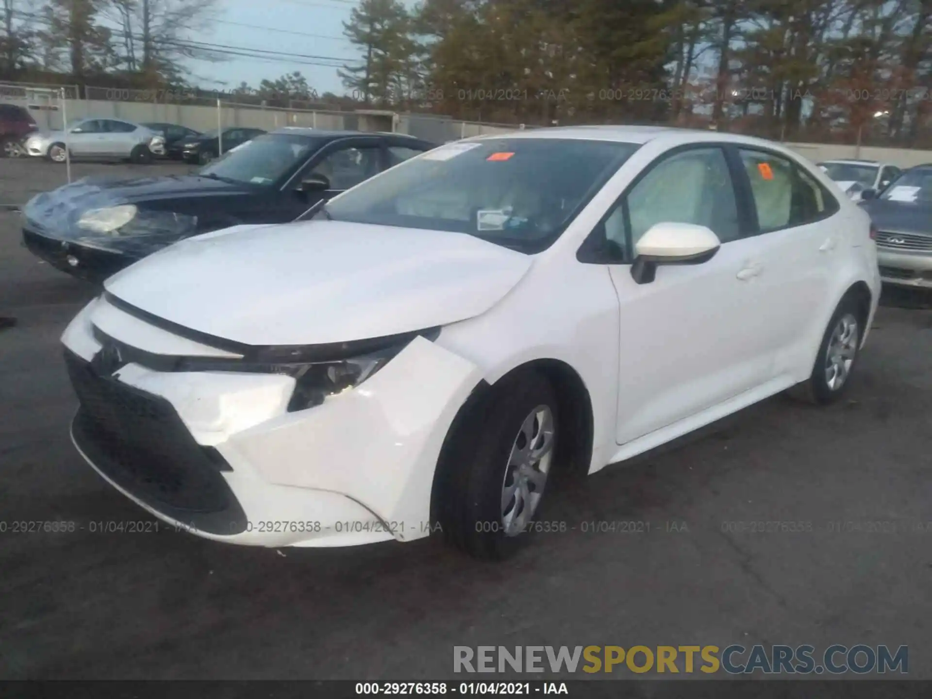 2 Photograph of a damaged car JTDEPRAE1LJ007411 TOYOTA COROLLA 2020