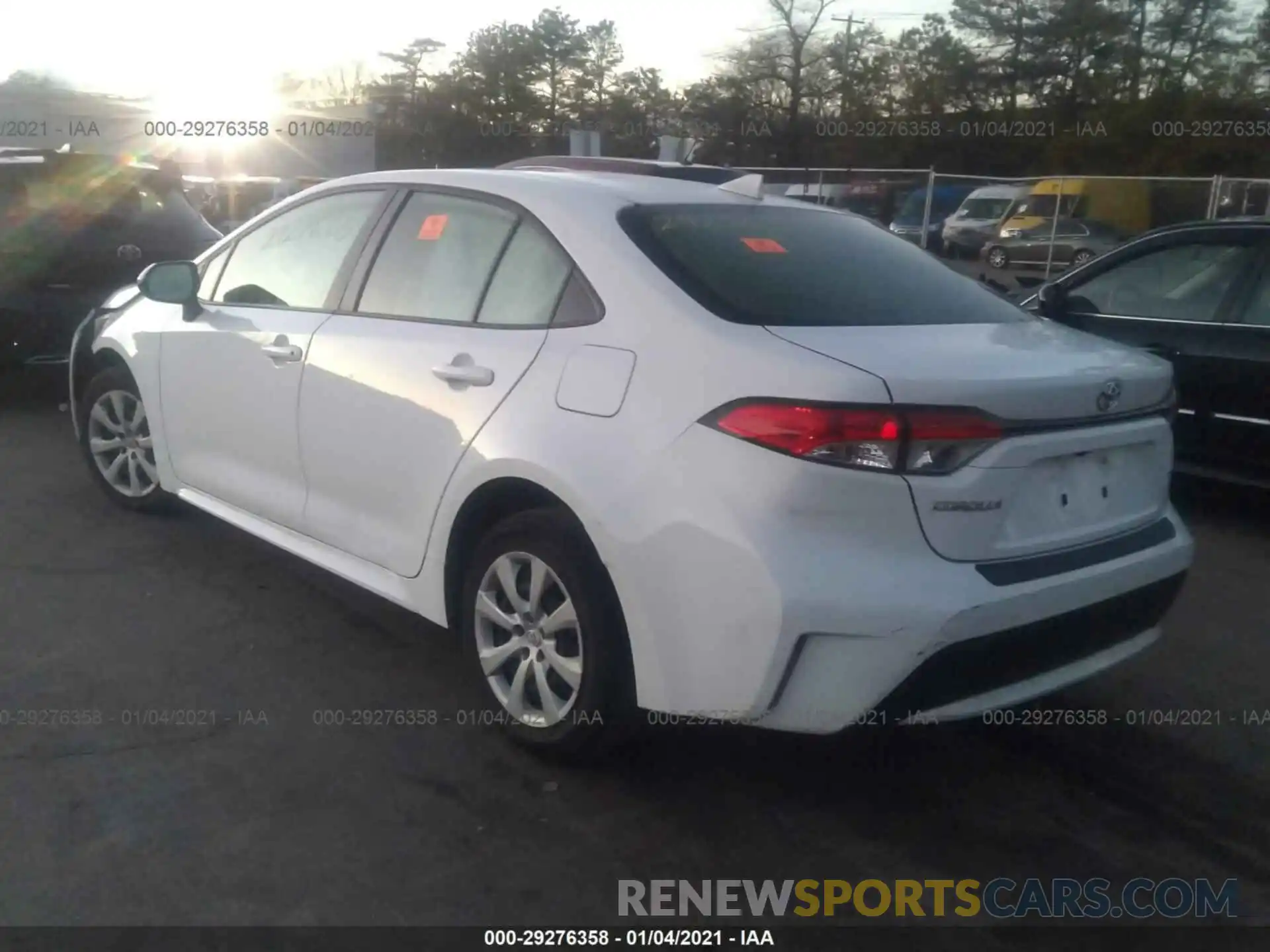 3 Photograph of a damaged car JTDEPRAE1LJ007411 TOYOTA COROLLA 2020