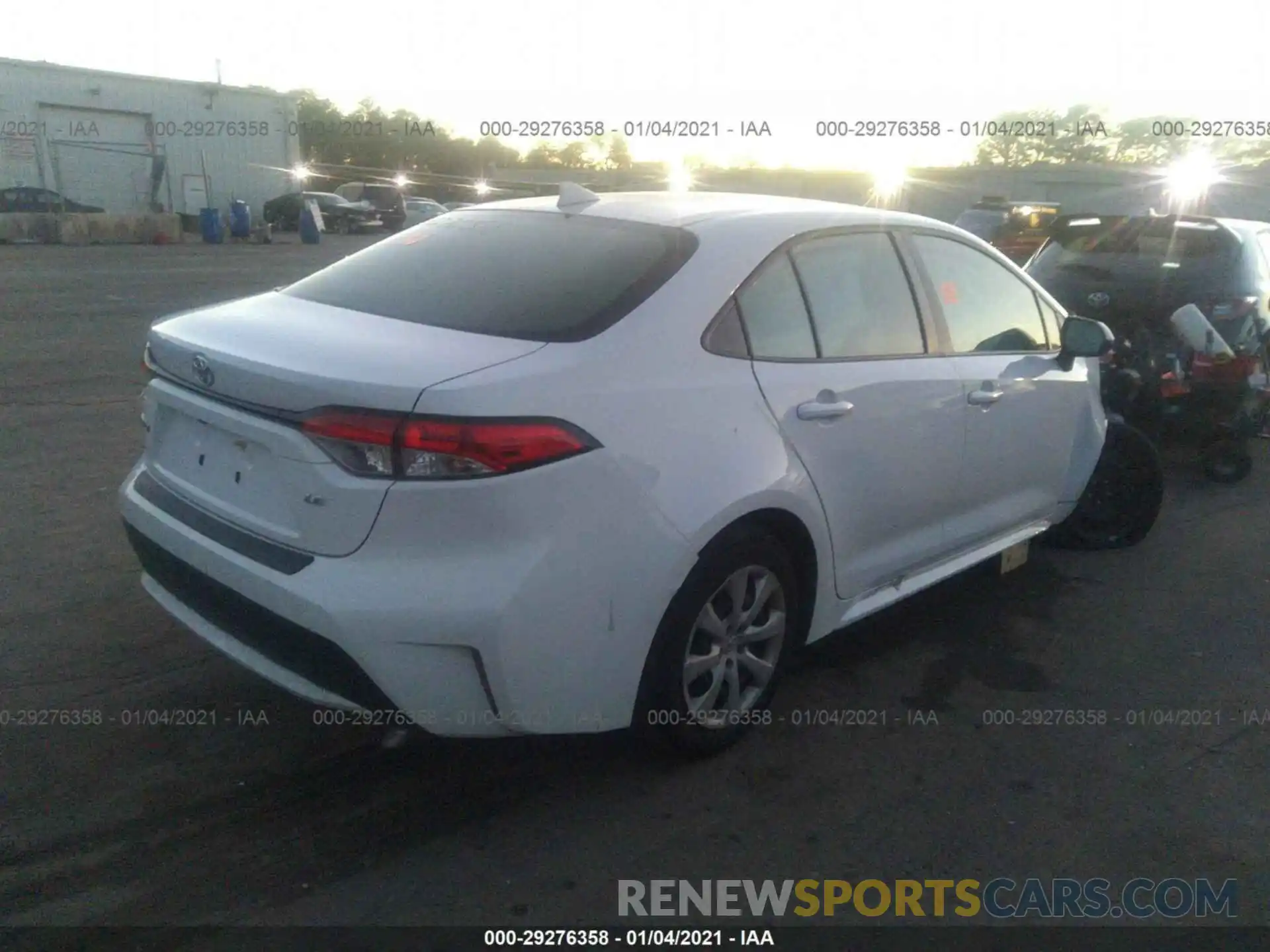 4 Photograph of a damaged car JTDEPRAE1LJ007411 TOYOTA COROLLA 2020