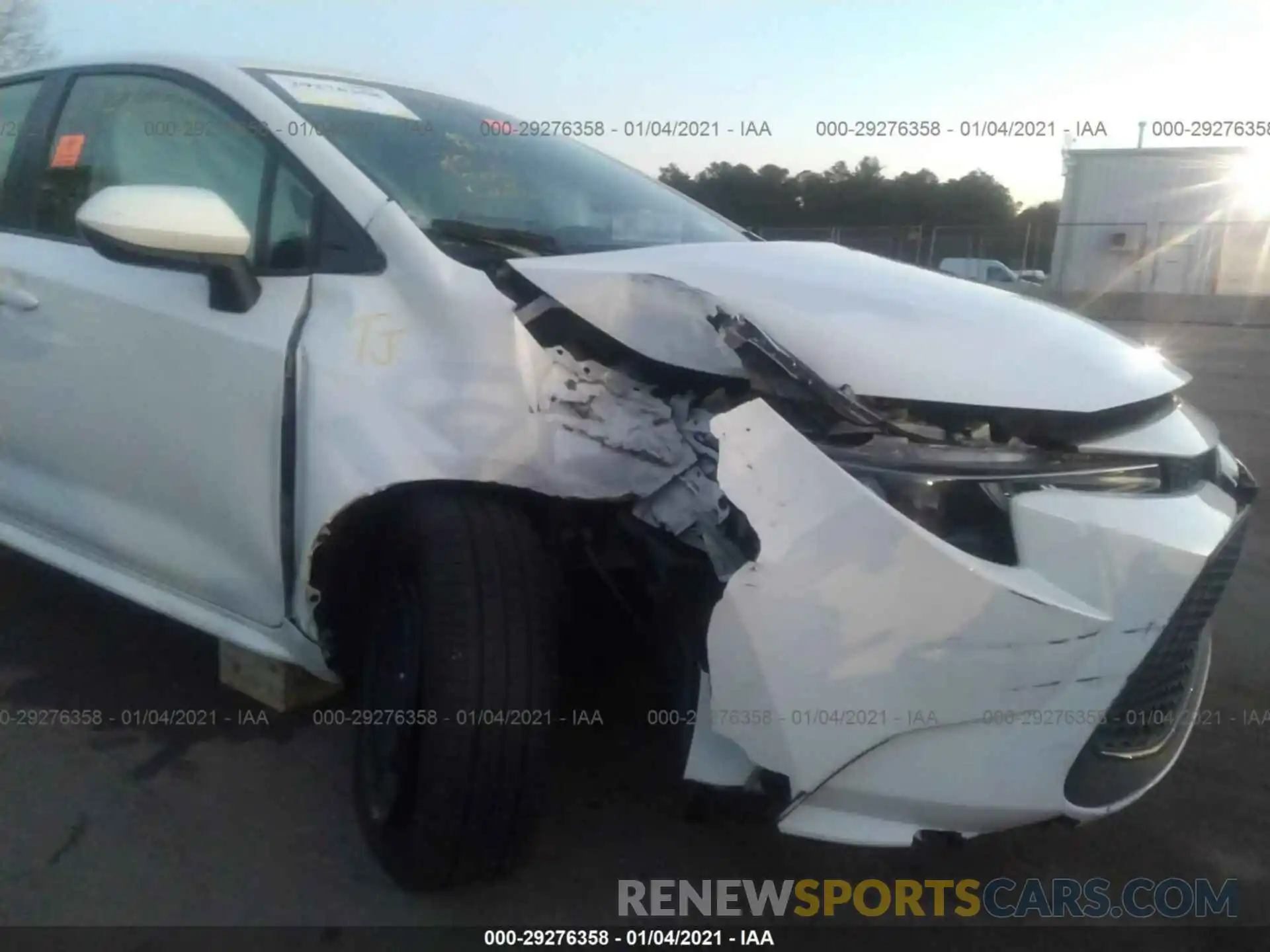 6 Photograph of a damaged car JTDEPRAE1LJ007411 TOYOTA COROLLA 2020