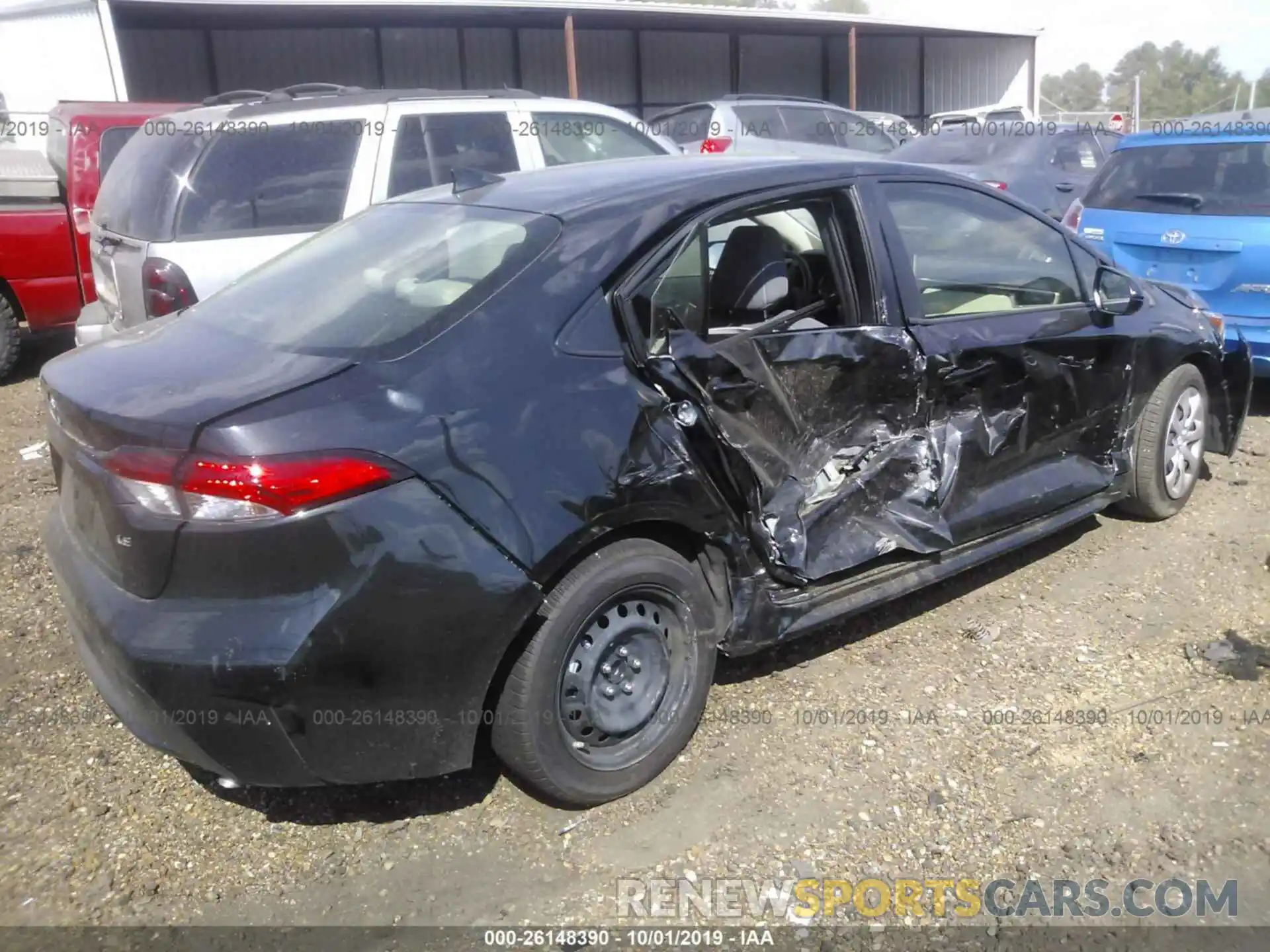 4 Photograph of a damaged car JTDEPRAE1LJ007795 TOYOTA COROLLA 2020