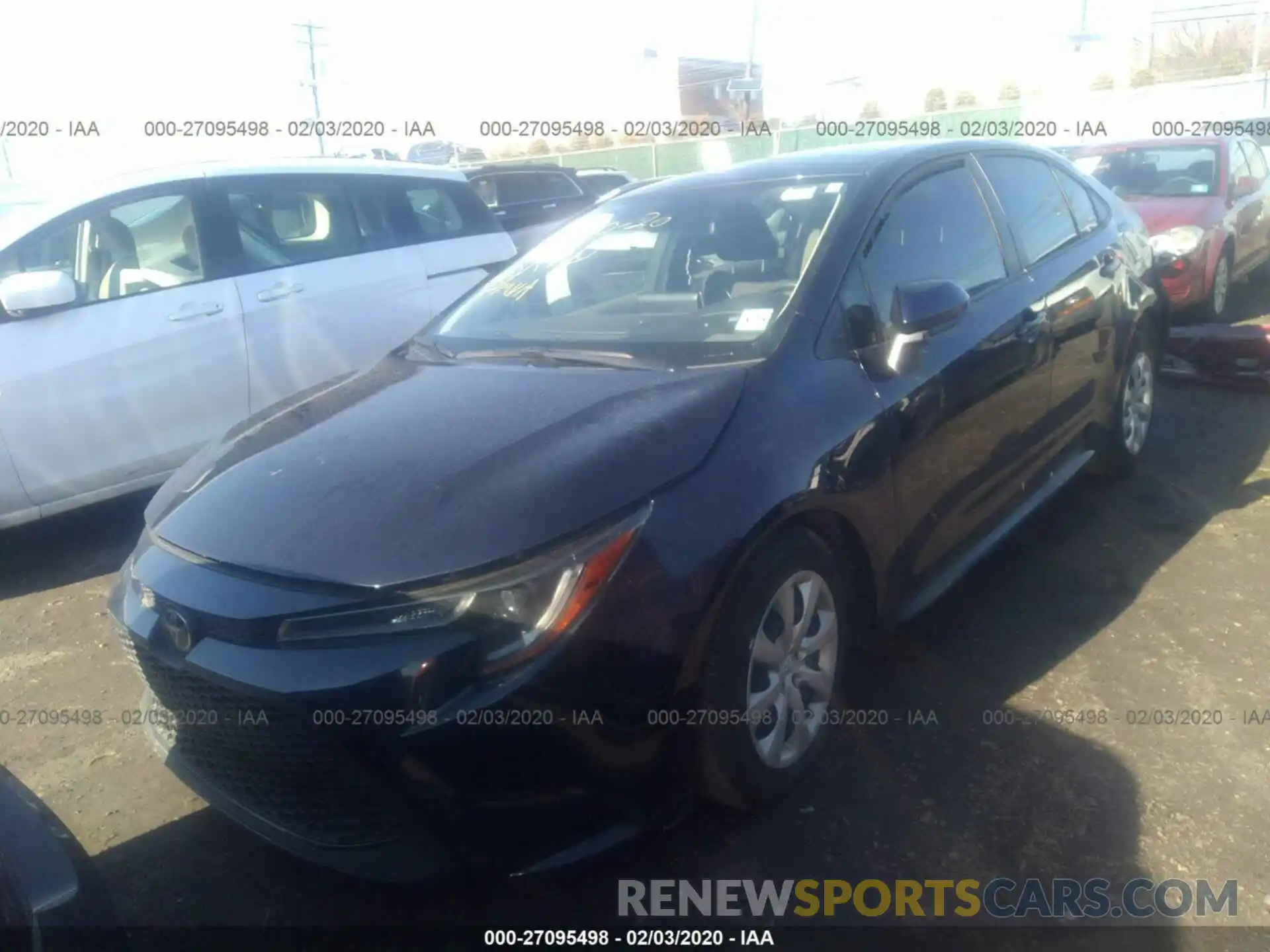 2 Photograph of a damaged car JTDEPRAE1LJ008025 TOYOTA COROLLA 2020