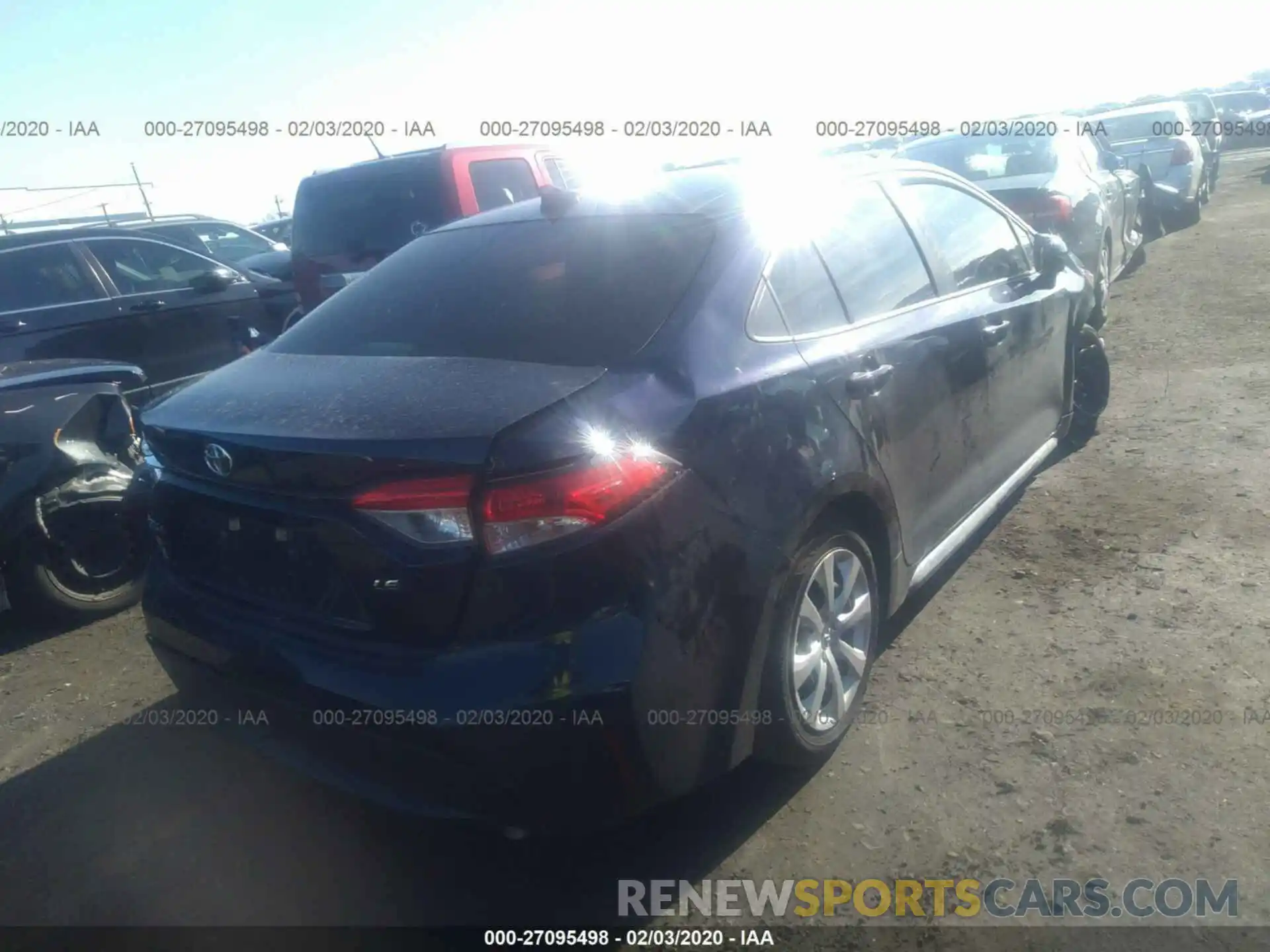 4 Photograph of a damaged car JTDEPRAE1LJ008025 TOYOTA COROLLA 2020