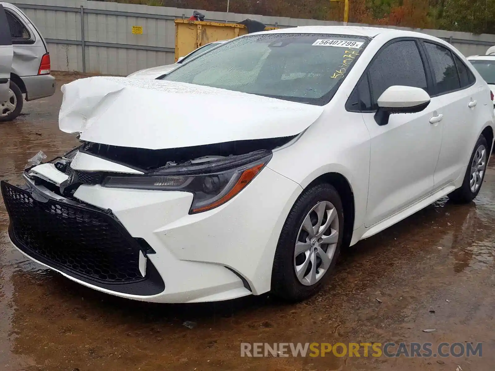 2 Photograph of a damaged car JTDEPRAE1LJ009028 TOYOTA COROLLA 2020