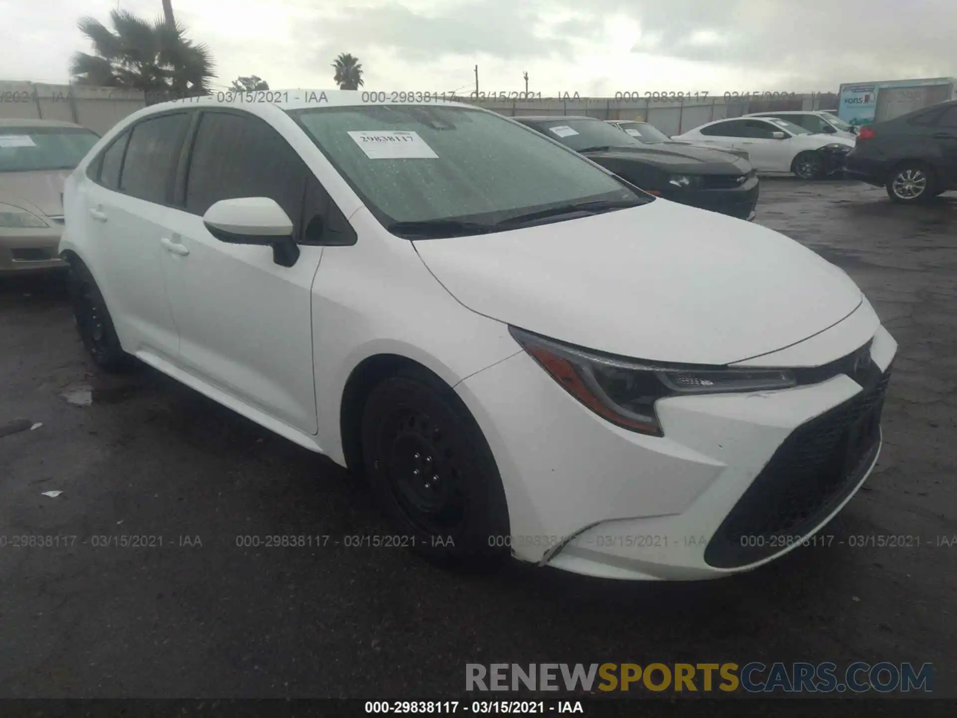 1 Photograph of a damaged car JTDEPRAE1LJ009675 TOYOTA COROLLA 2020