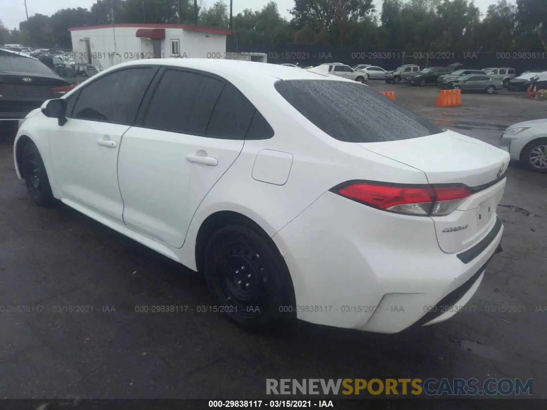 3 Photograph of a damaged car JTDEPRAE1LJ009675 TOYOTA COROLLA 2020