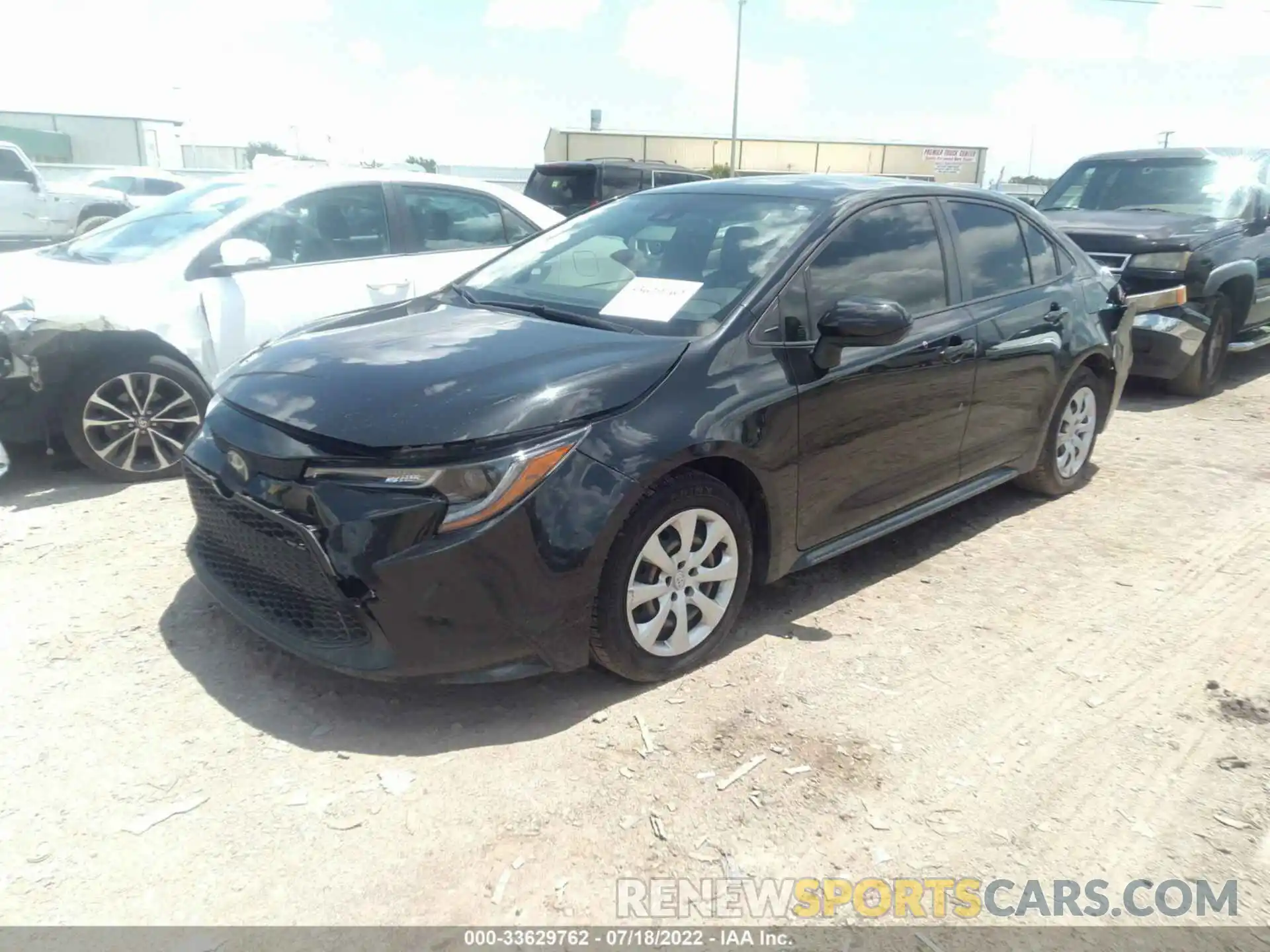 2 Photograph of a damaged car JTDEPRAE1LJ010308 TOYOTA COROLLA 2020