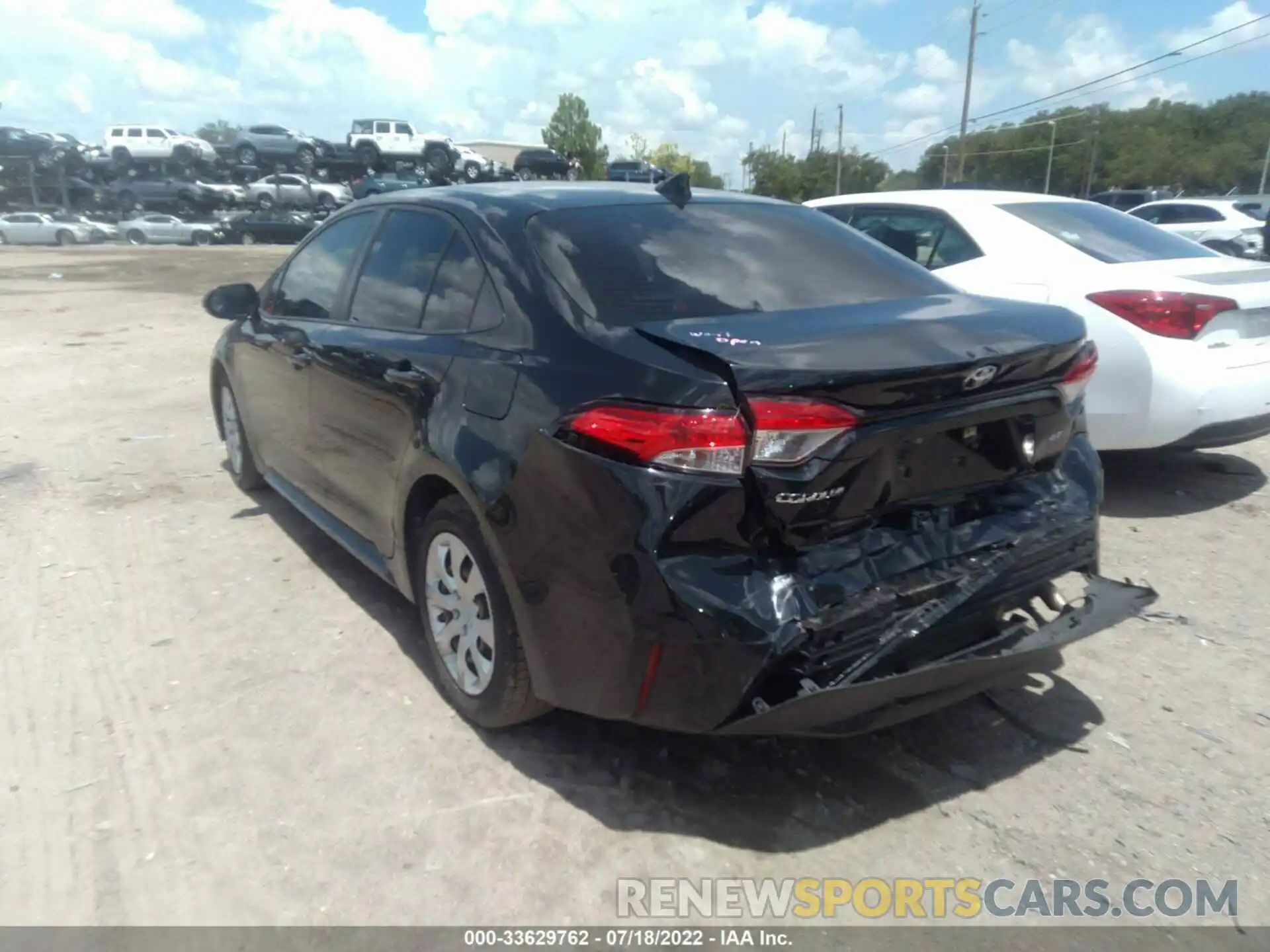 3 Photograph of a damaged car JTDEPRAE1LJ010308 TOYOTA COROLLA 2020