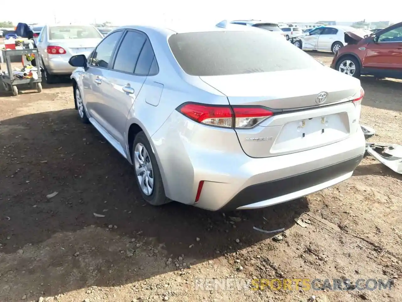 3 Photograph of a damaged car JTDEPRAE1LJ010325 TOYOTA COROLLA 2020