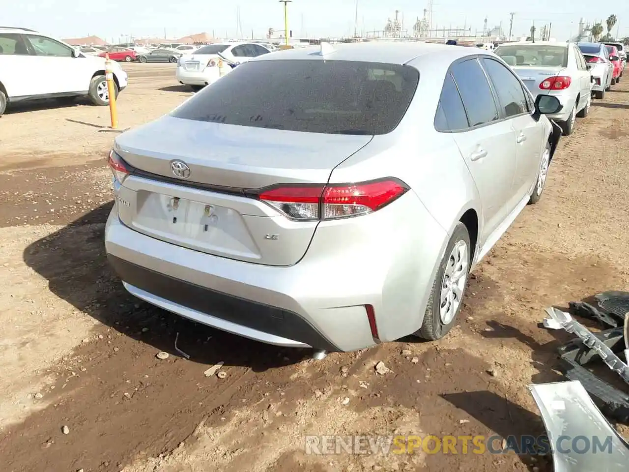 4 Photograph of a damaged car JTDEPRAE1LJ010325 TOYOTA COROLLA 2020