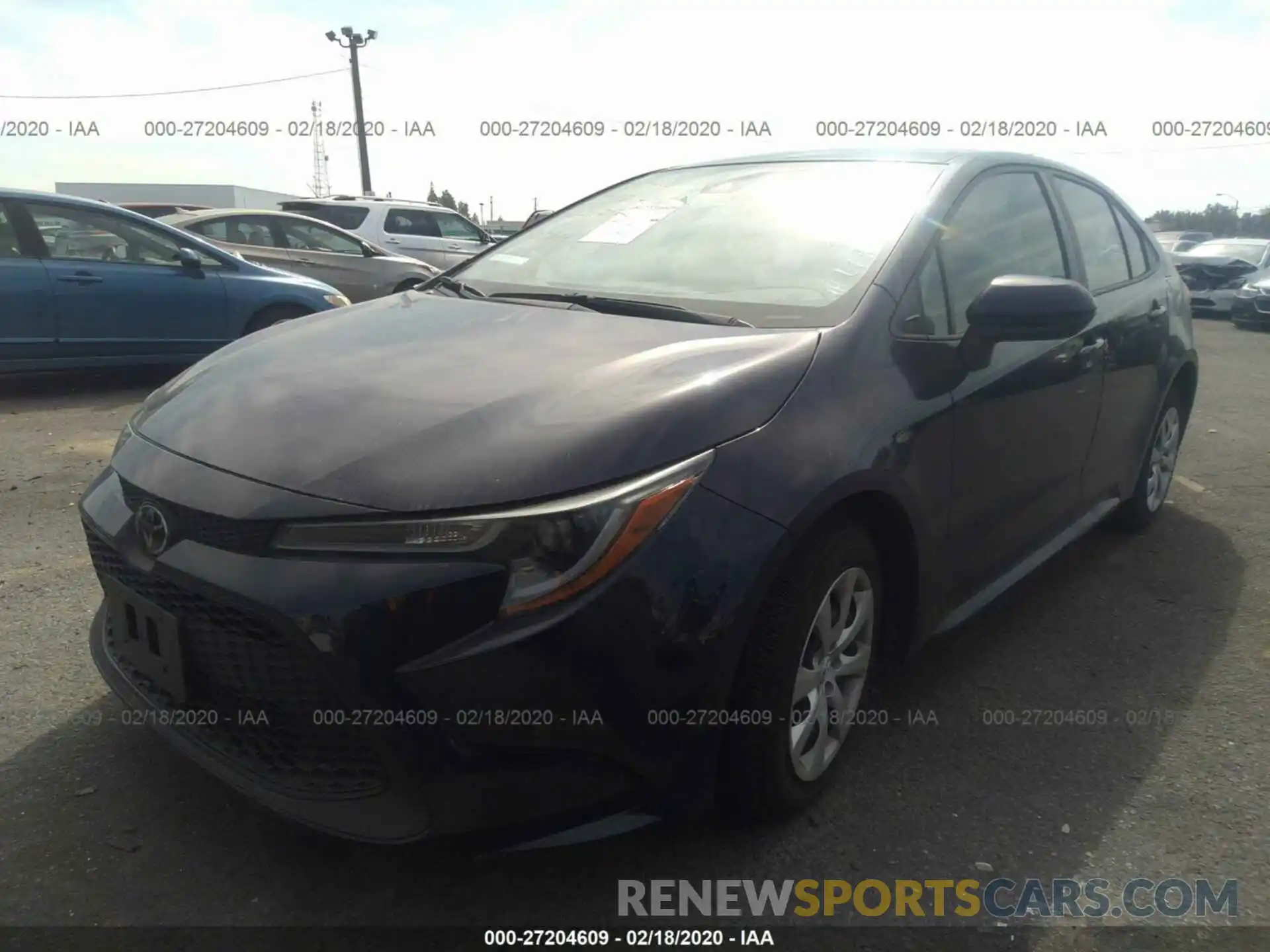 2 Photograph of a damaged car JTDEPRAE1LJ010714 TOYOTA COROLLA 2020