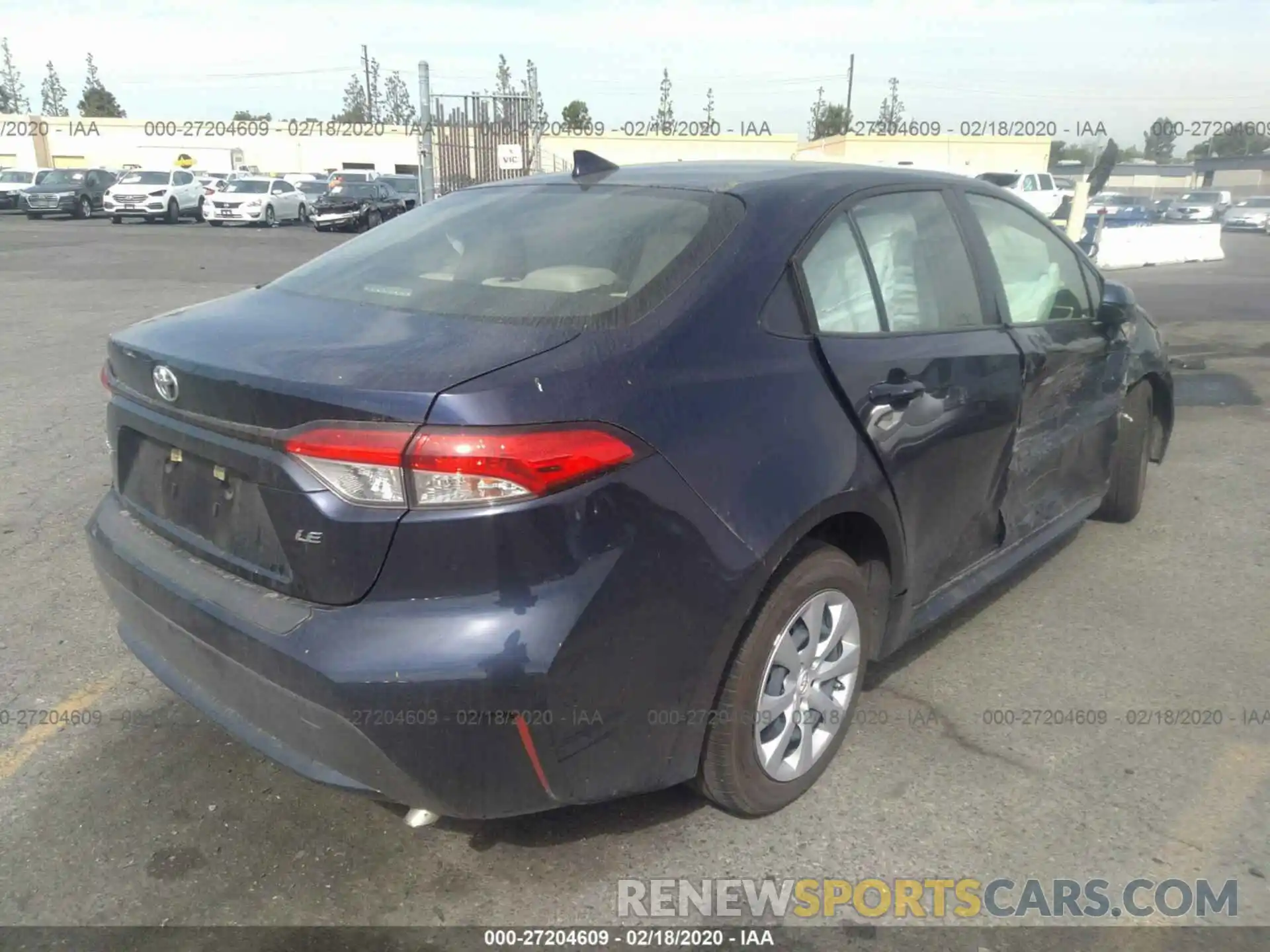 4 Photograph of a damaged car JTDEPRAE1LJ010714 TOYOTA COROLLA 2020