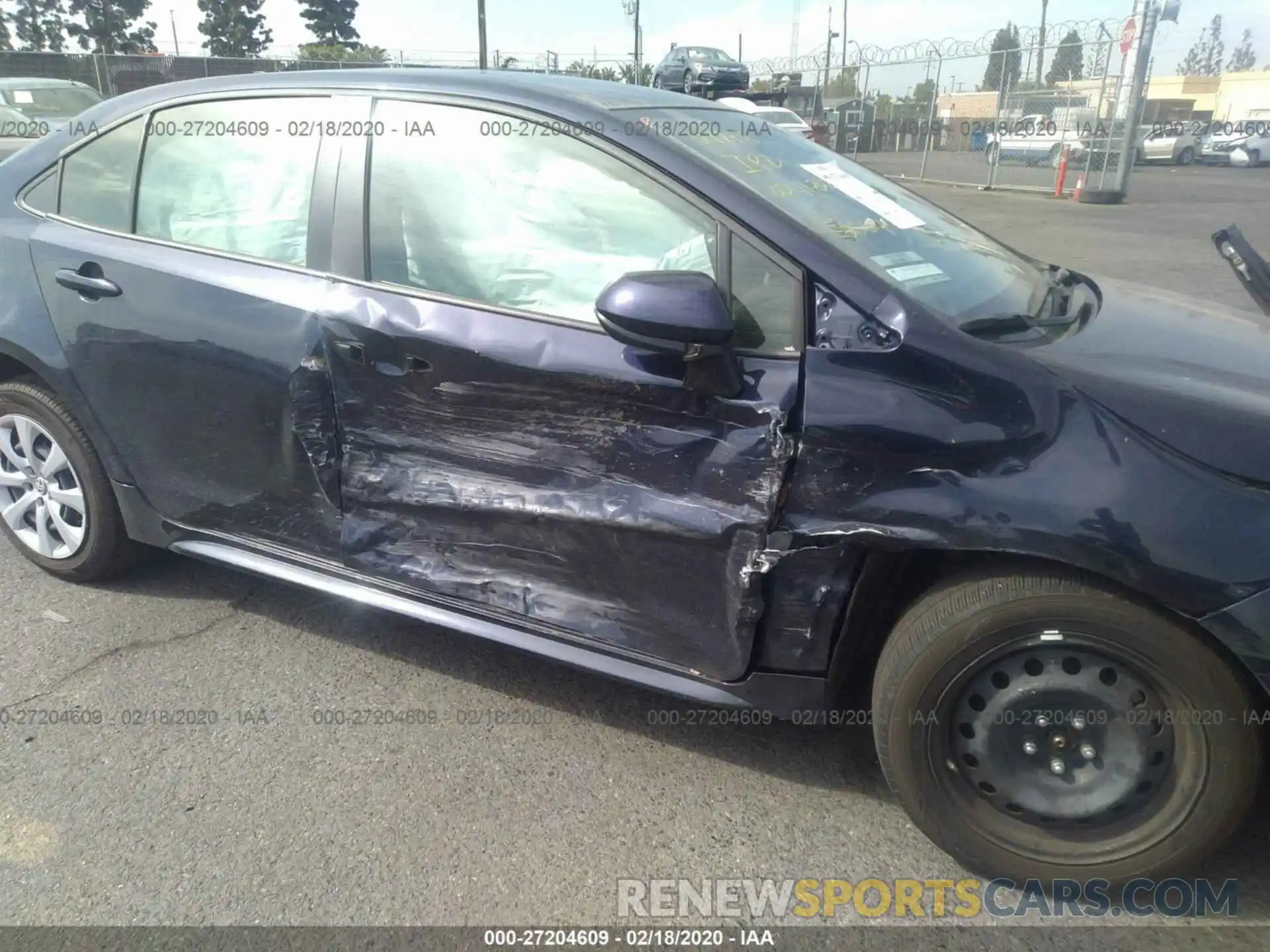 6 Photograph of a damaged car JTDEPRAE1LJ010714 TOYOTA COROLLA 2020