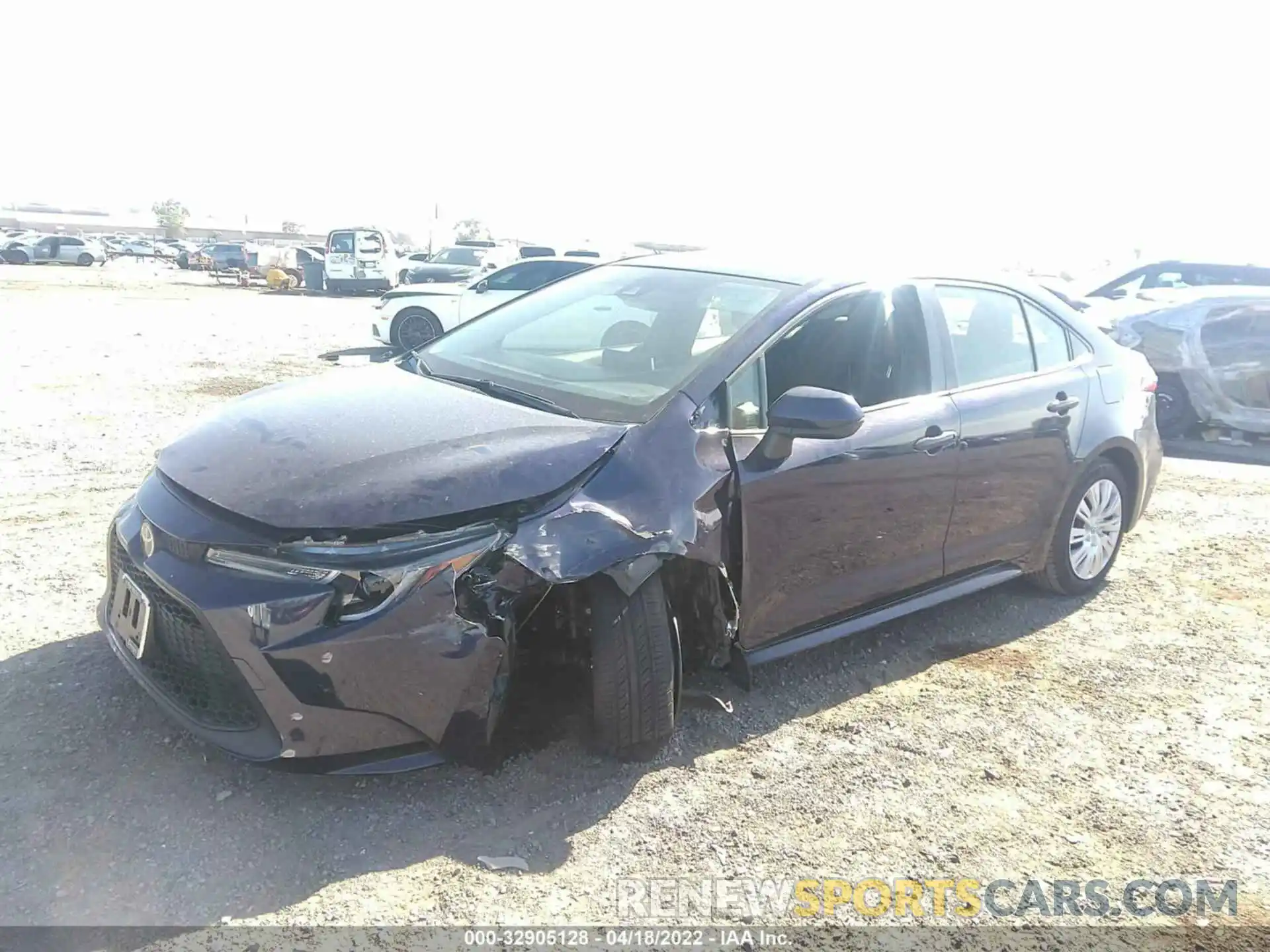 2 Photograph of a damaged car JTDEPRAE1LJ011149 TOYOTA COROLLA 2020