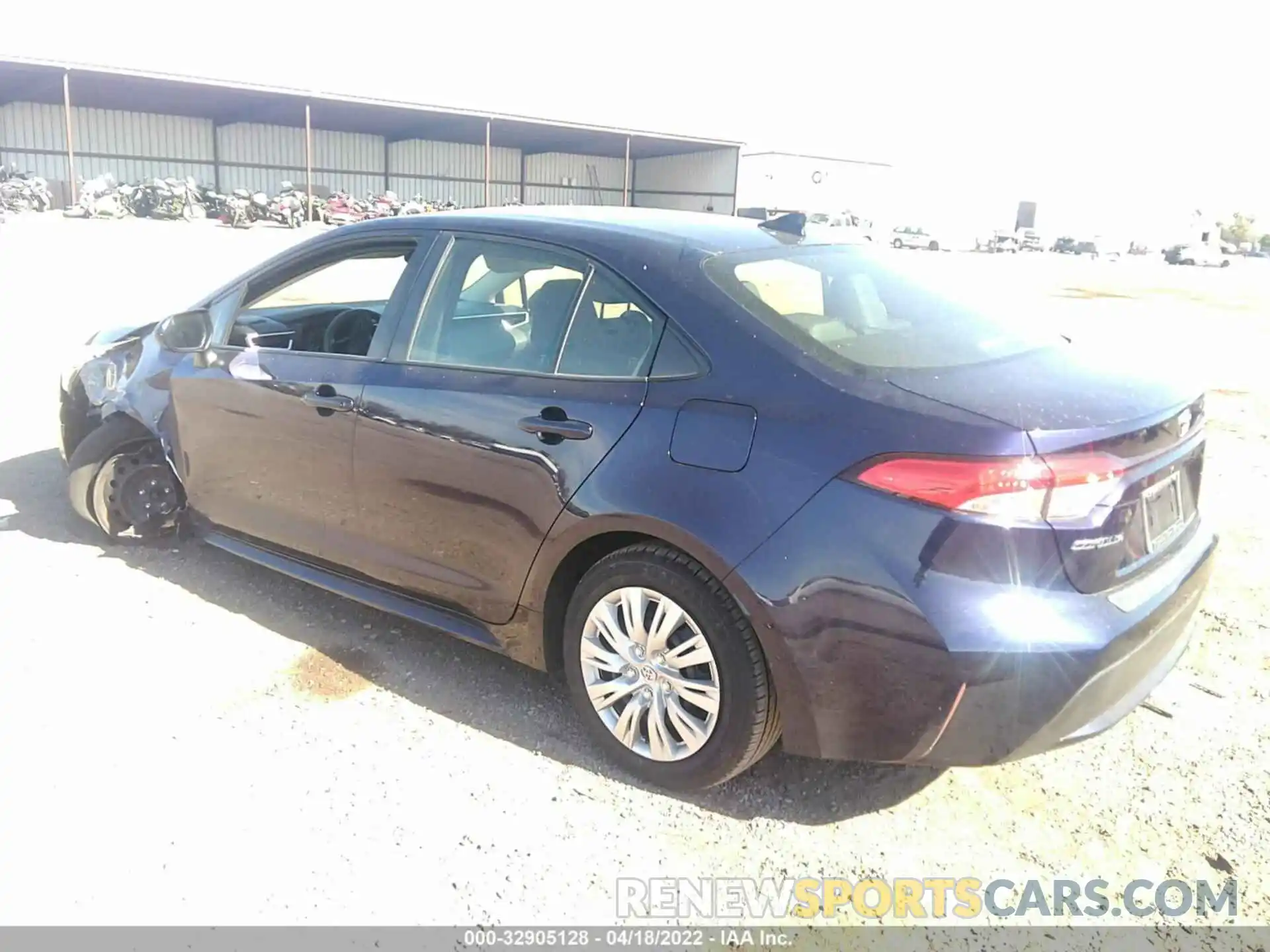 3 Photograph of a damaged car JTDEPRAE1LJ011149 TOYOTA COROLLA 2020