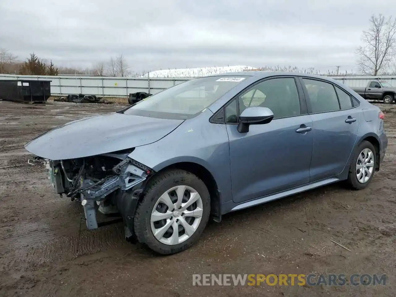 1 Photograph of a damaged car JTDEPRAE1LJ011555 TOYOTA COROLLA 2020