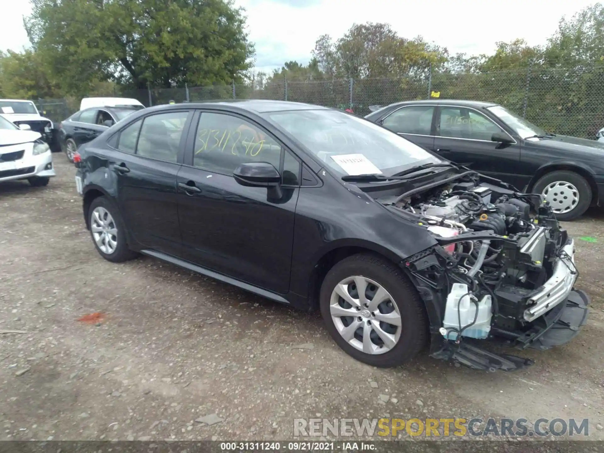 1 Photograph of a damaged car JTDEPRAE1LJ011717 TOYOTA COROLLA 2020