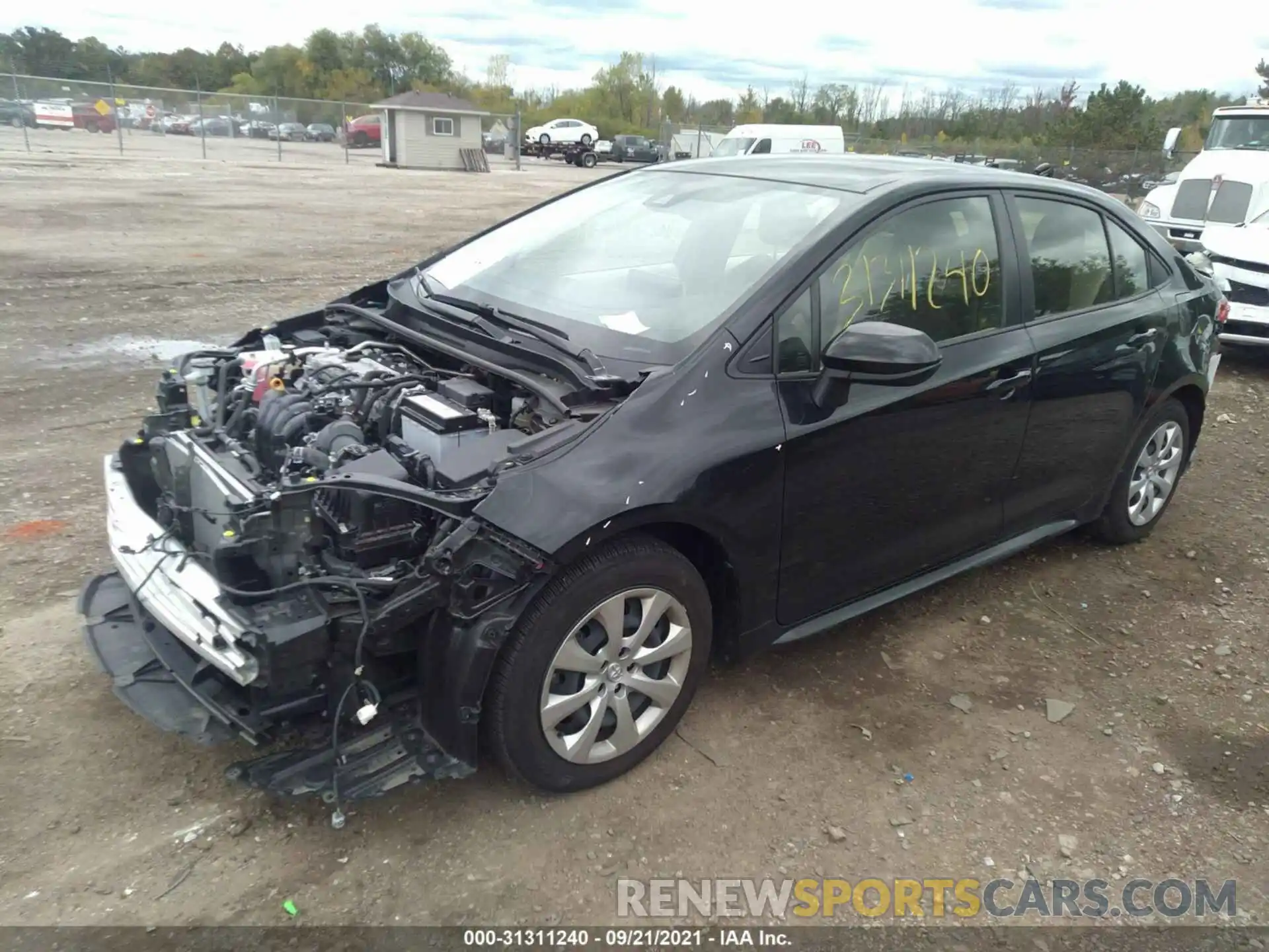 2 Photograph of a damaged car JTDEPRAE1LJ011717 TOYOTA COROLLA 2020