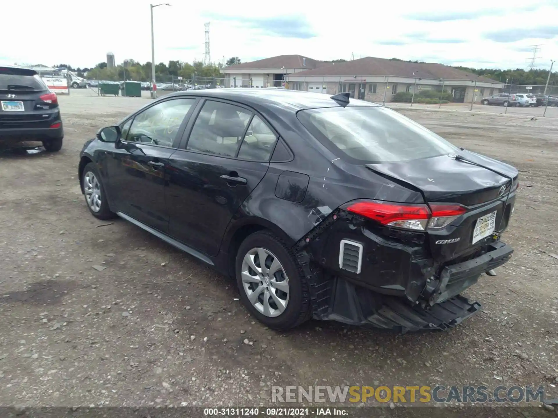 3 Photograph of a damaged car JTDEPRAE1LJ011717 TOYOTA COROLLA 2020