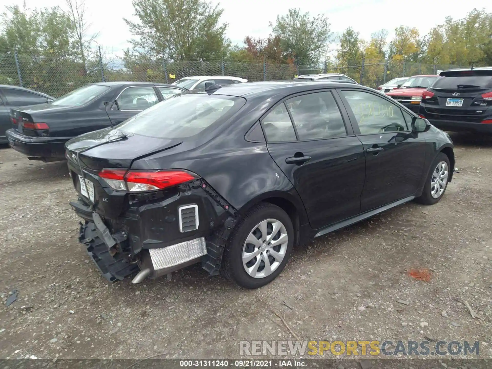 4 Photograph of a damaged car JTDEPRAE1LJ011717 TOYOTA COROLLA 2020