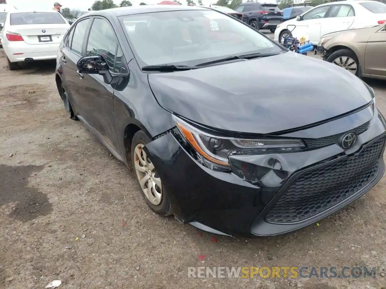 1 Photograph of a damaged car JTDEPRAE1LJ011782 TOYOTA COROLLA 2020