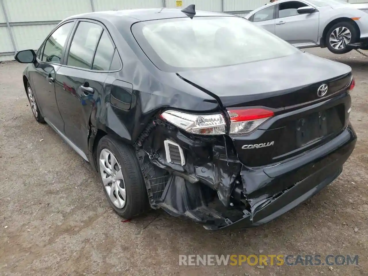 3 Photograph of a damaged car JTDEPRAE1LJ011782 TOYOTA COROLLA 2020