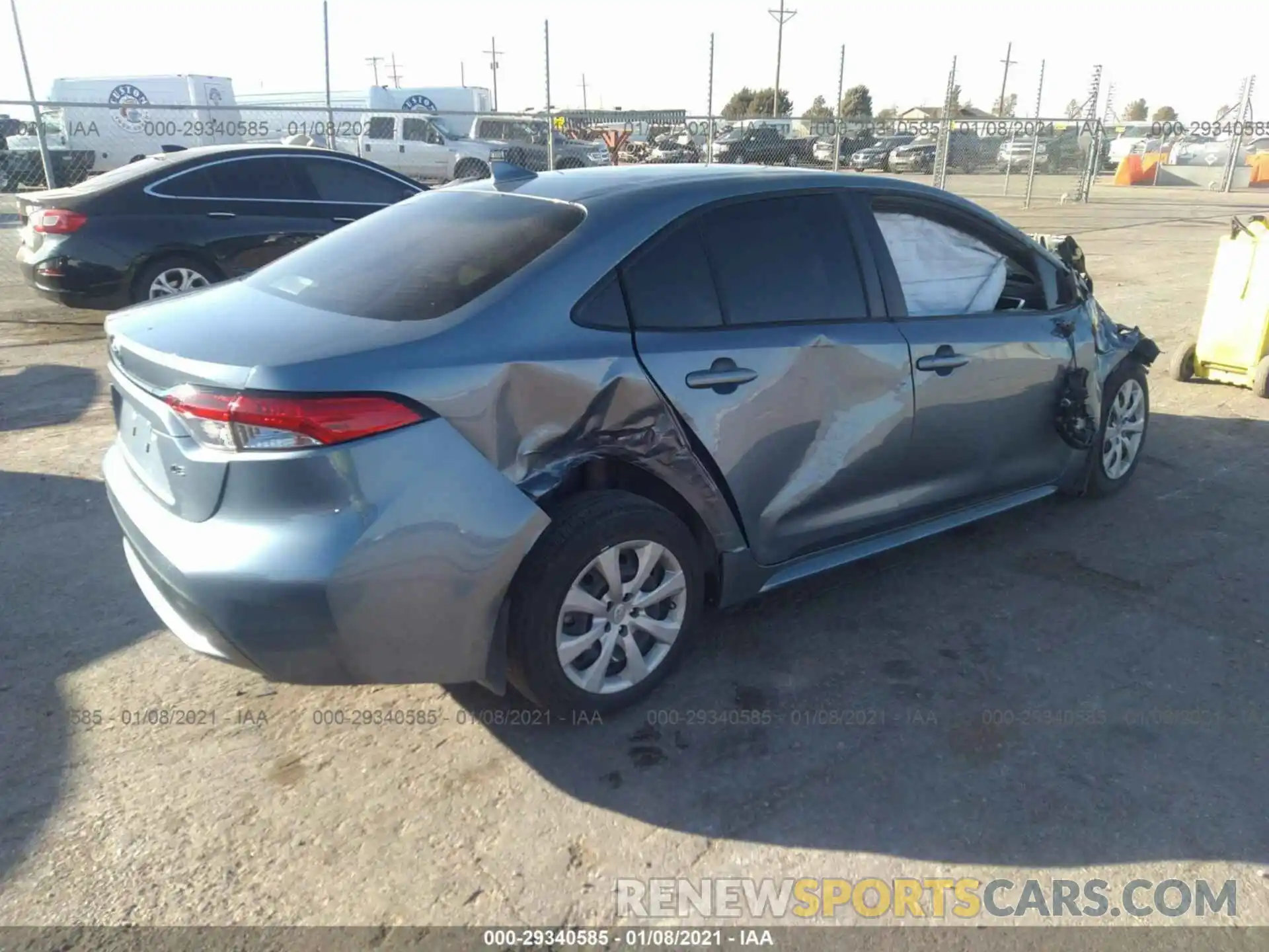 4 Photograph of a damaged car JTDEPRAE1LJ012446 TOYOTA COROLLA 2020