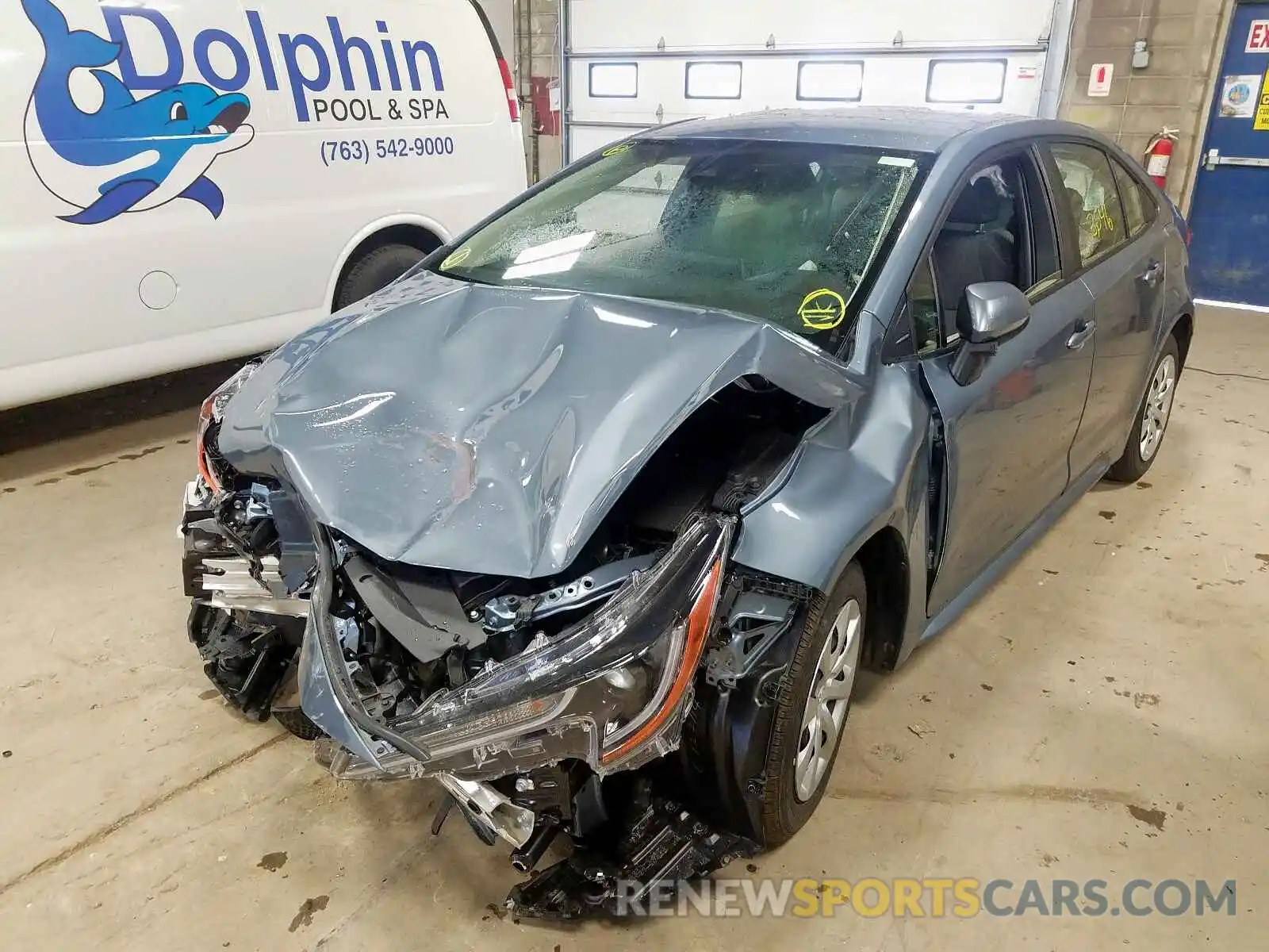 2 Photograph of a damaged car JTDEPRAE1LJ012947 TOYOTA COROLLA 2020