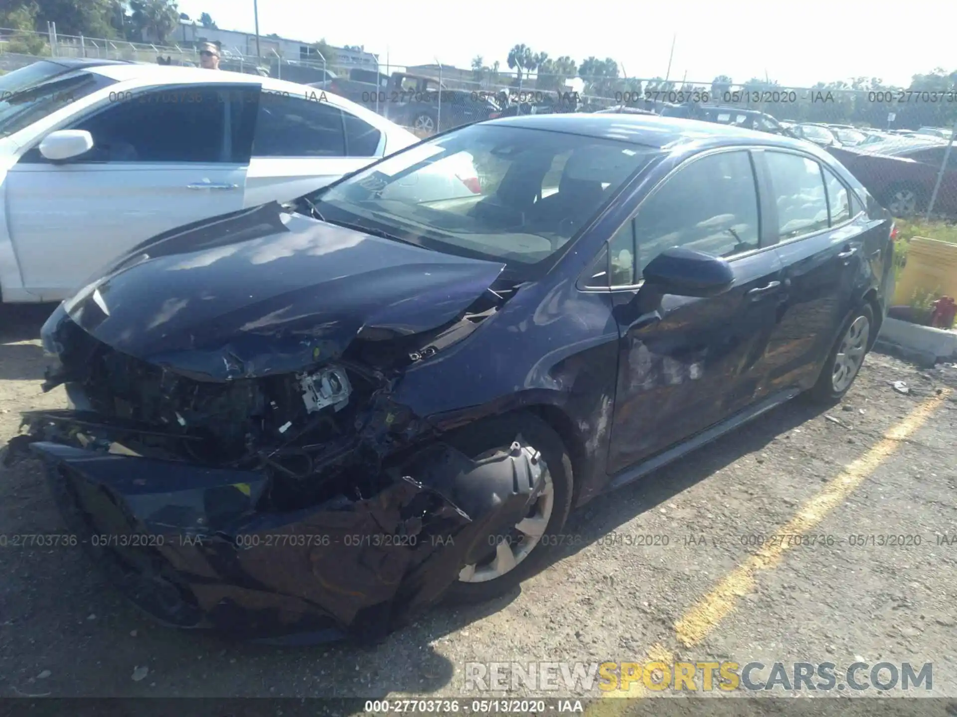 2 Photograph of a damaged car JTDEPRAE1LJ013094 TOYOTA COROLLA 2020