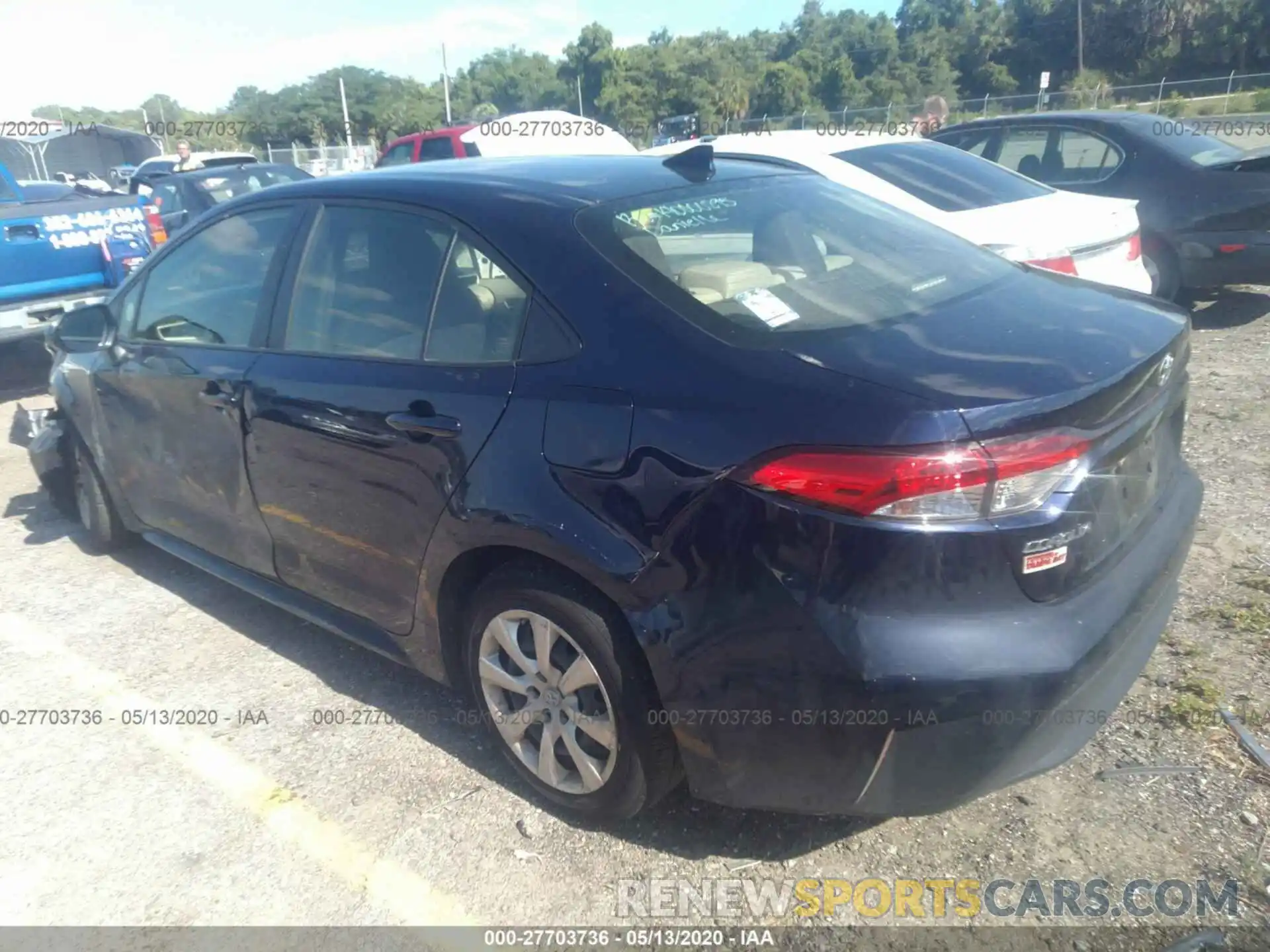 3 Photograph of a damaged car JTDEPRAE1LJ013094 TOYOTA COROLLA 2020