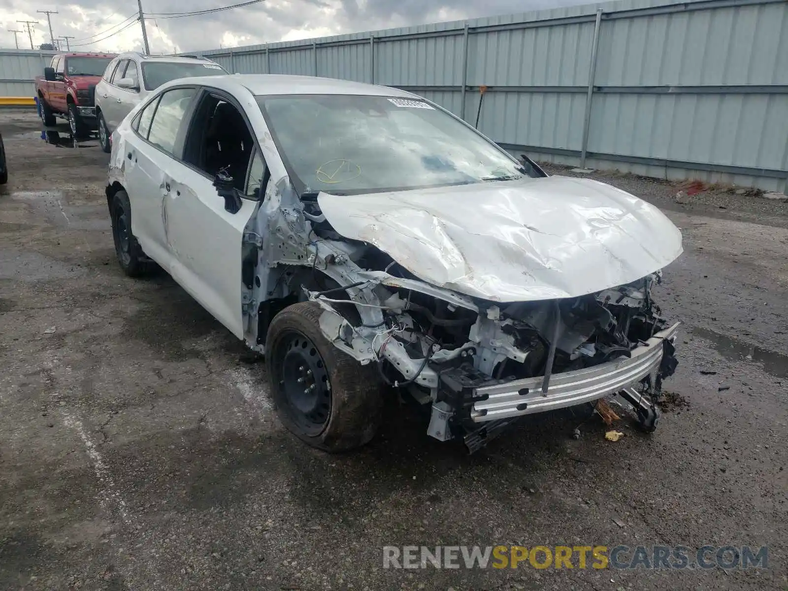 1 Photograph of a damaged car JTDEPRAE1LJ013841 TOYOTA COROLLA 2020