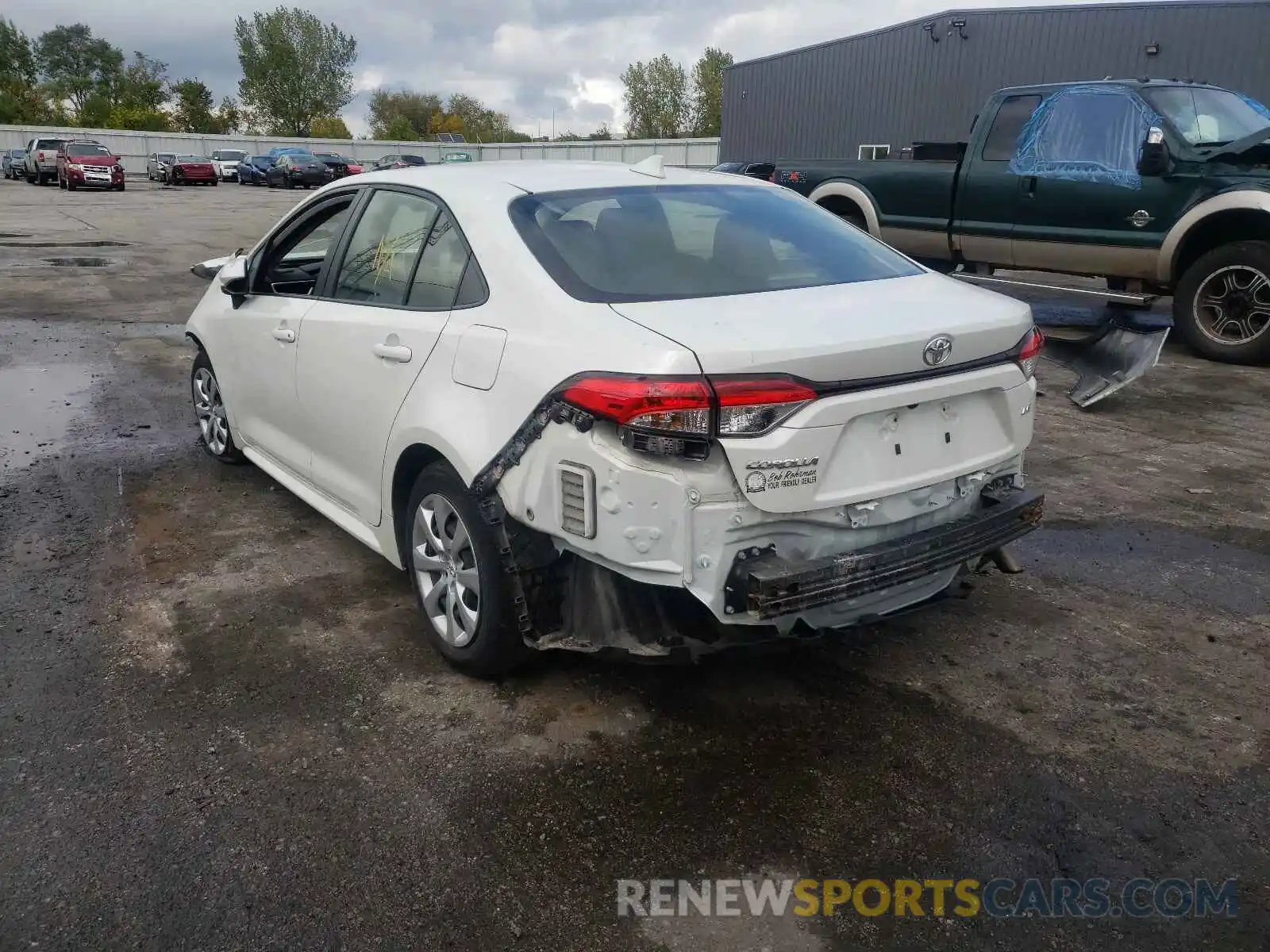 3 Photograph of a damaged car JTDEPRAE1LJ013841 TOYOTA COROLLA 2020